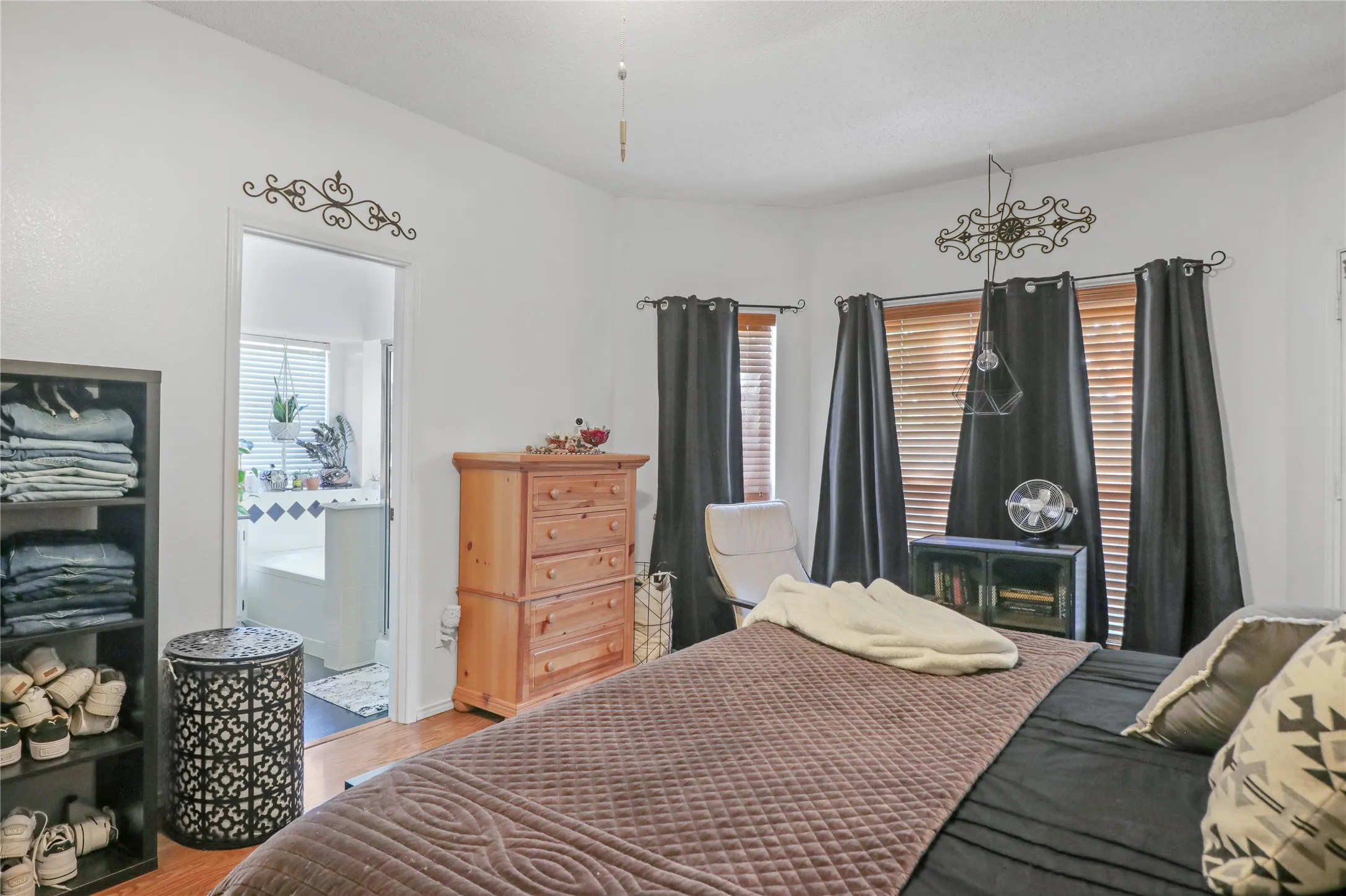 Master suite leading to bath.