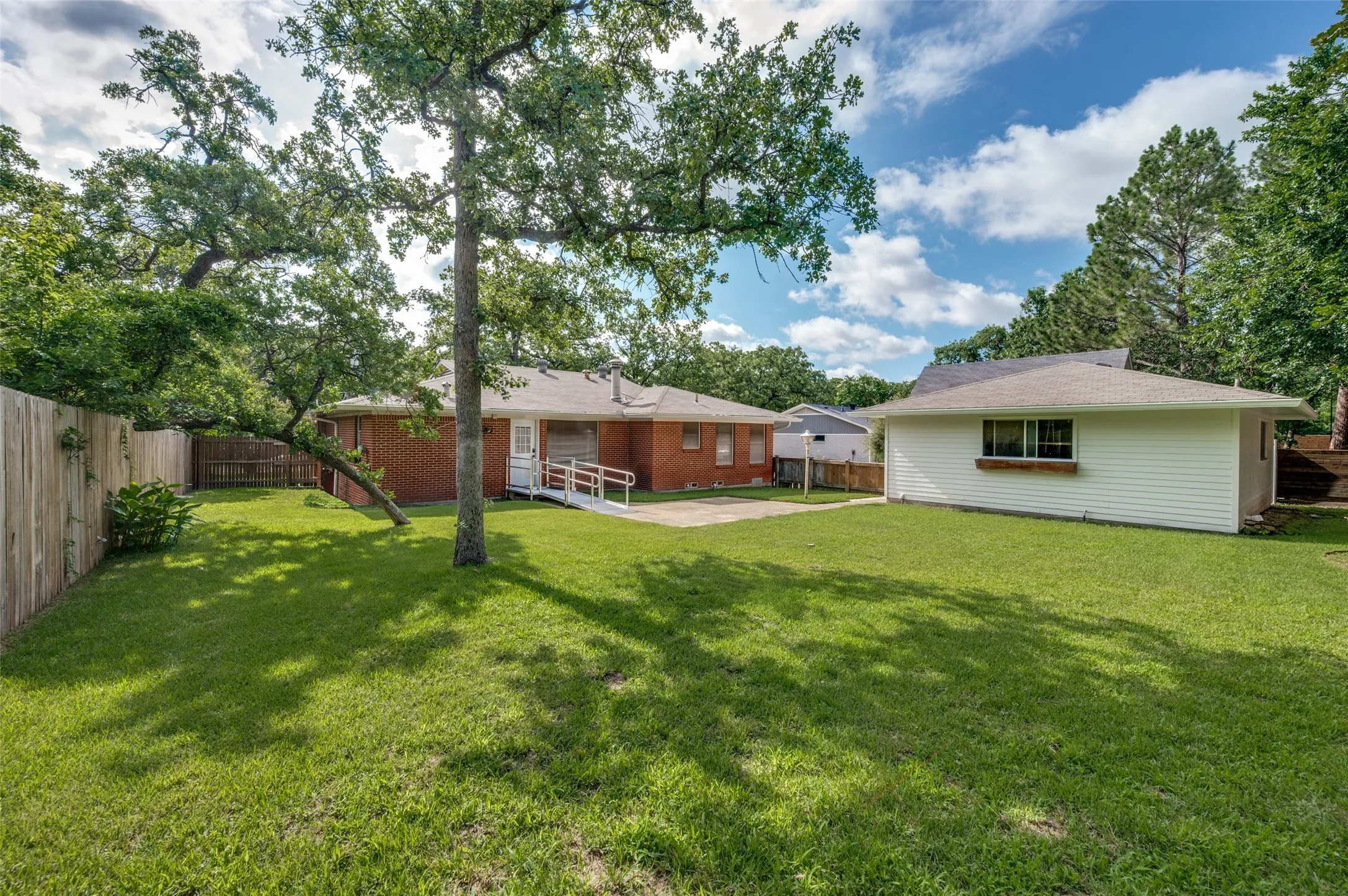 This large backyard is packed with potential.