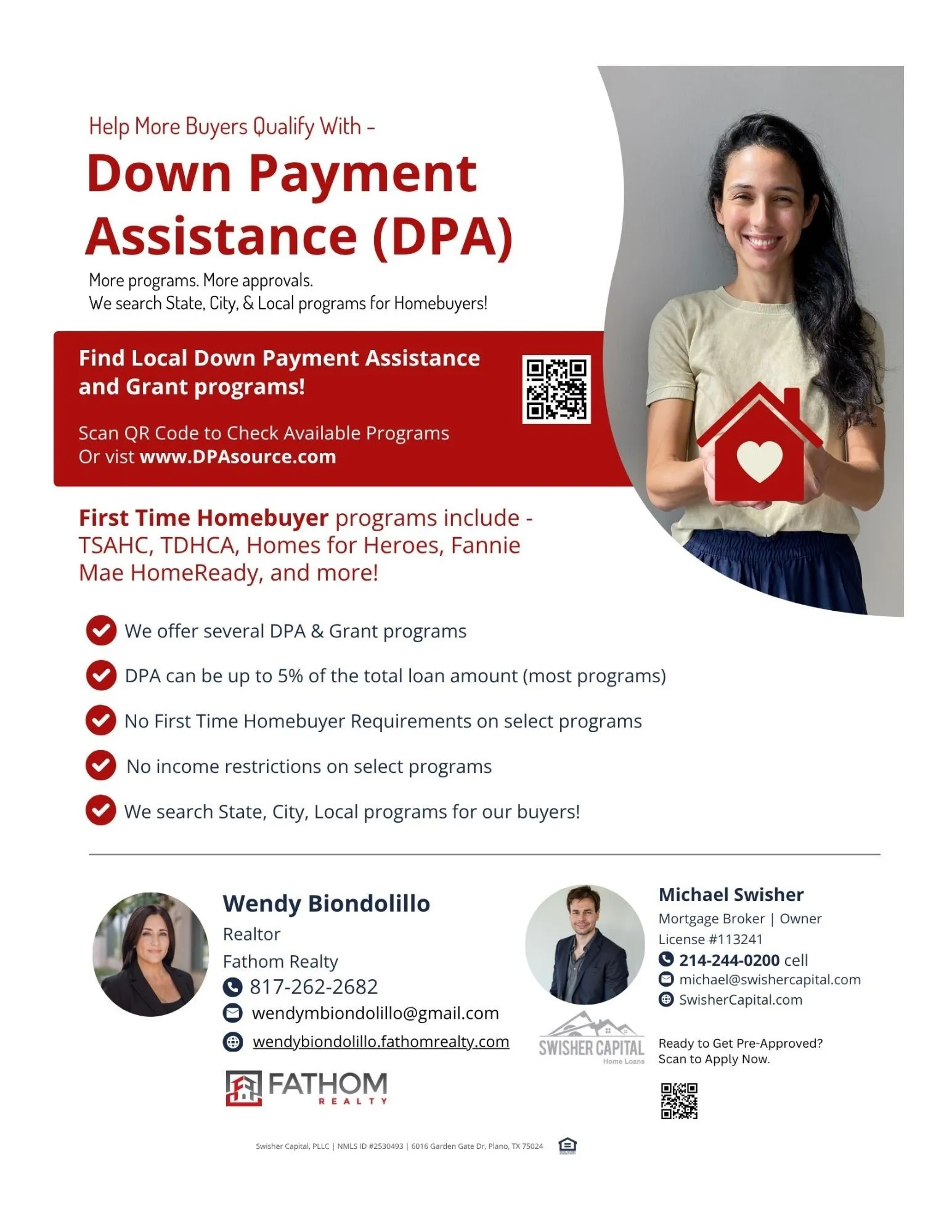 First Time homebuyers may qualify for down payment assistance