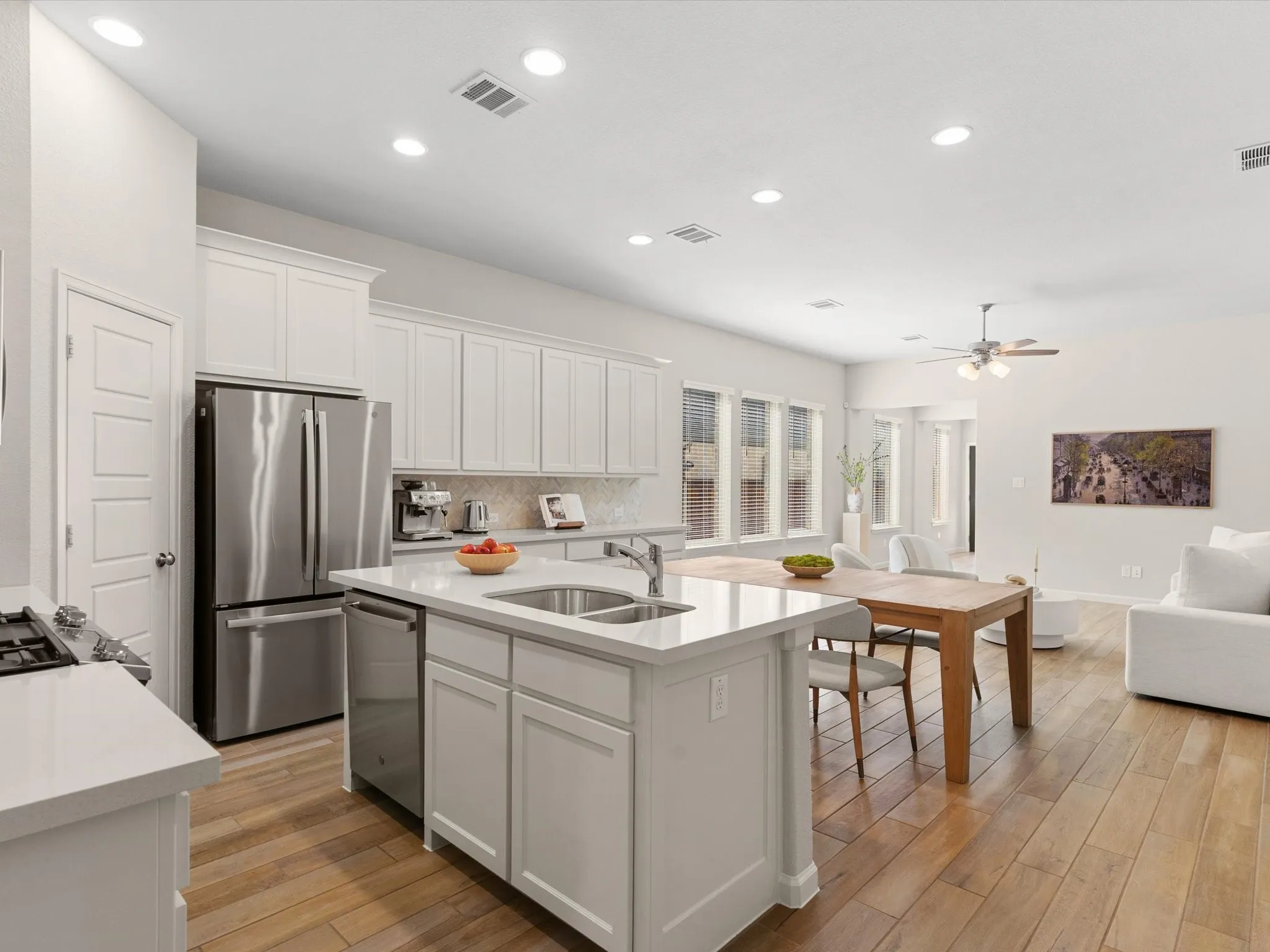 Kitchen with generous workspace, storage, and seamless flow to the main living areas.