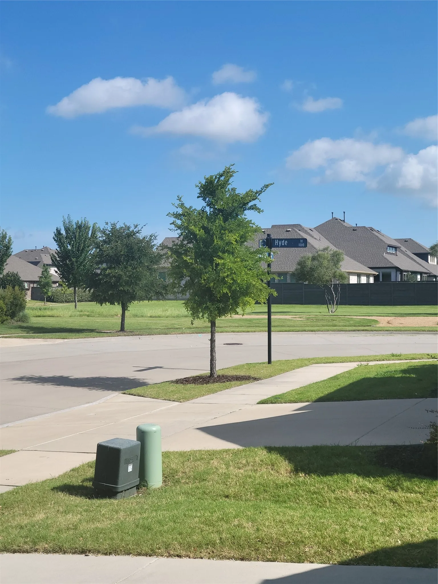 Greenbelt view at front door