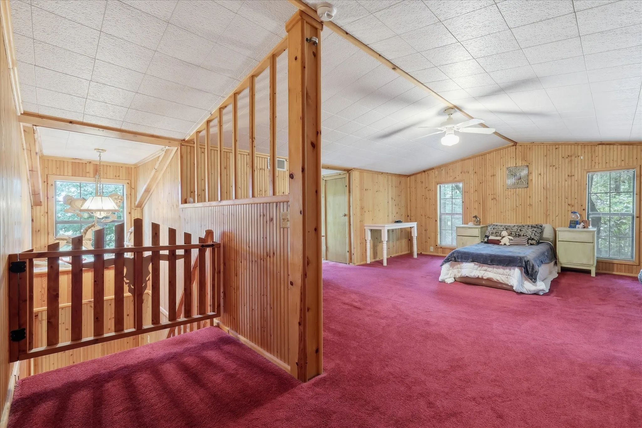 Upstairs bedroom with ensuite full bathroom