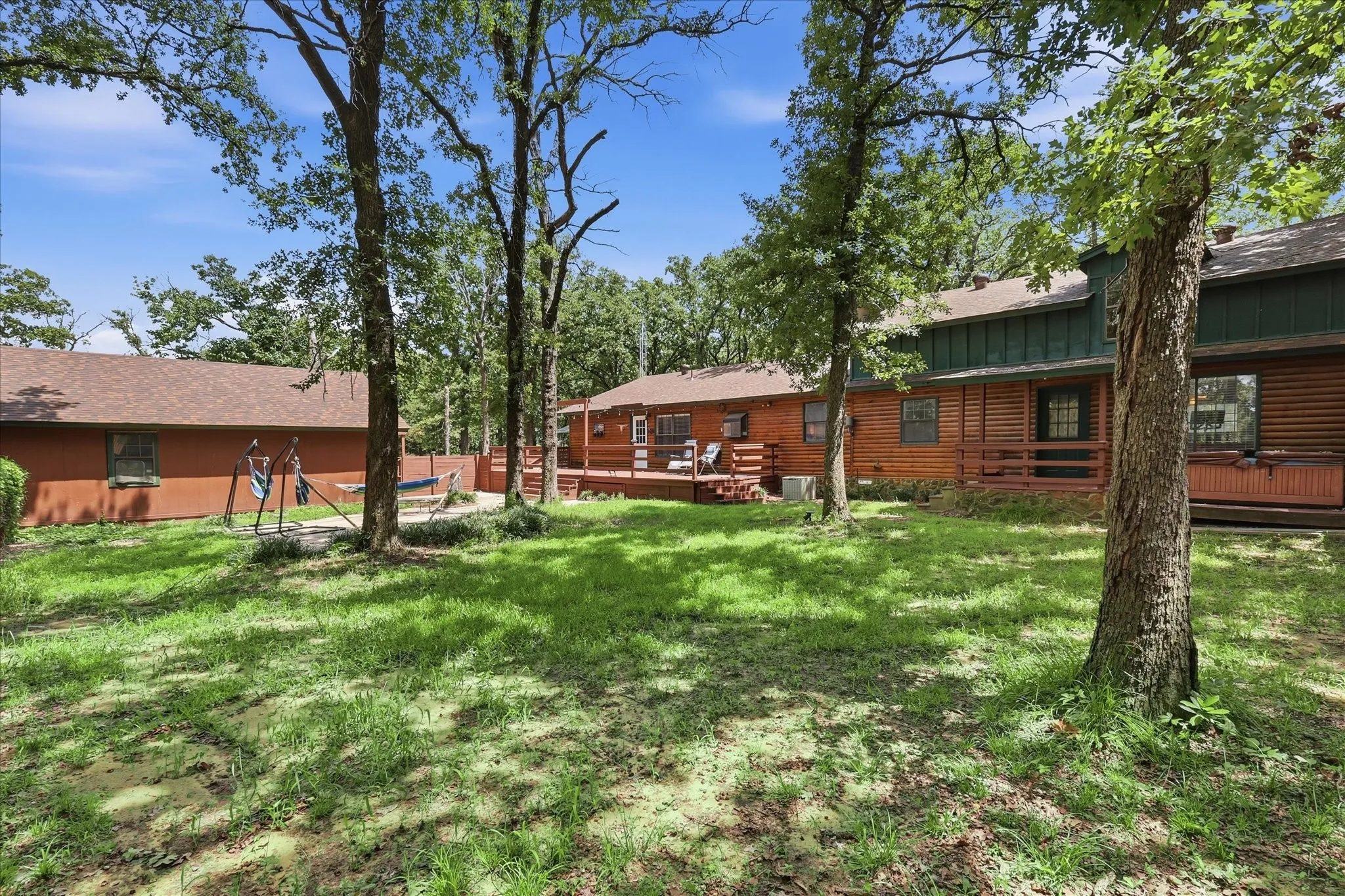 Large interior yard with privacy fence