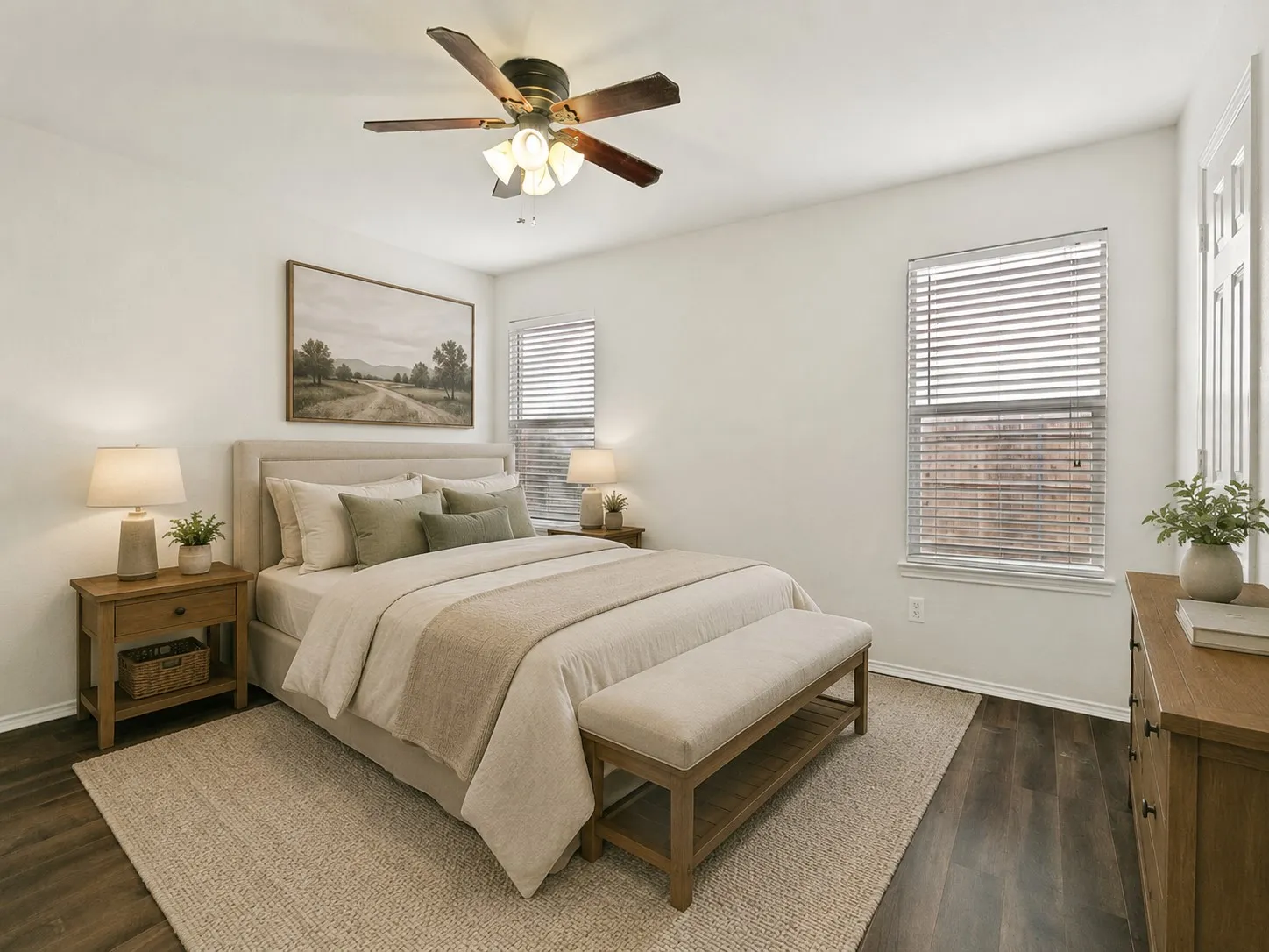 3rd Bedroom virtually staged.