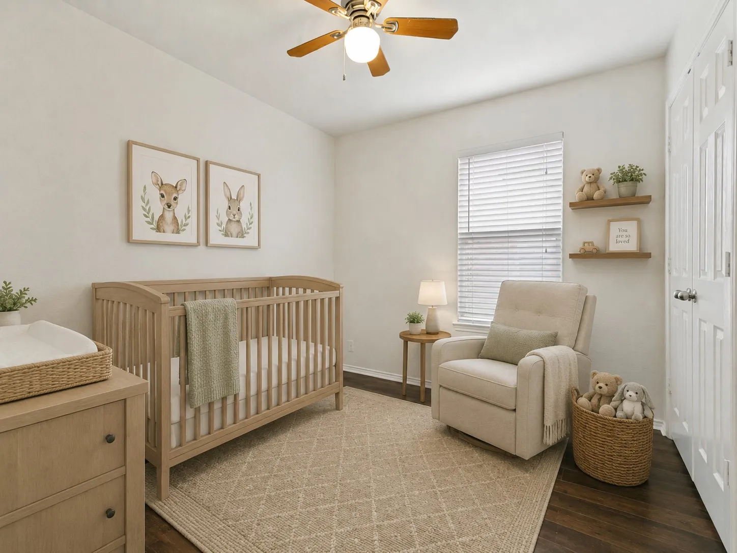 Bedroom with virtual staging