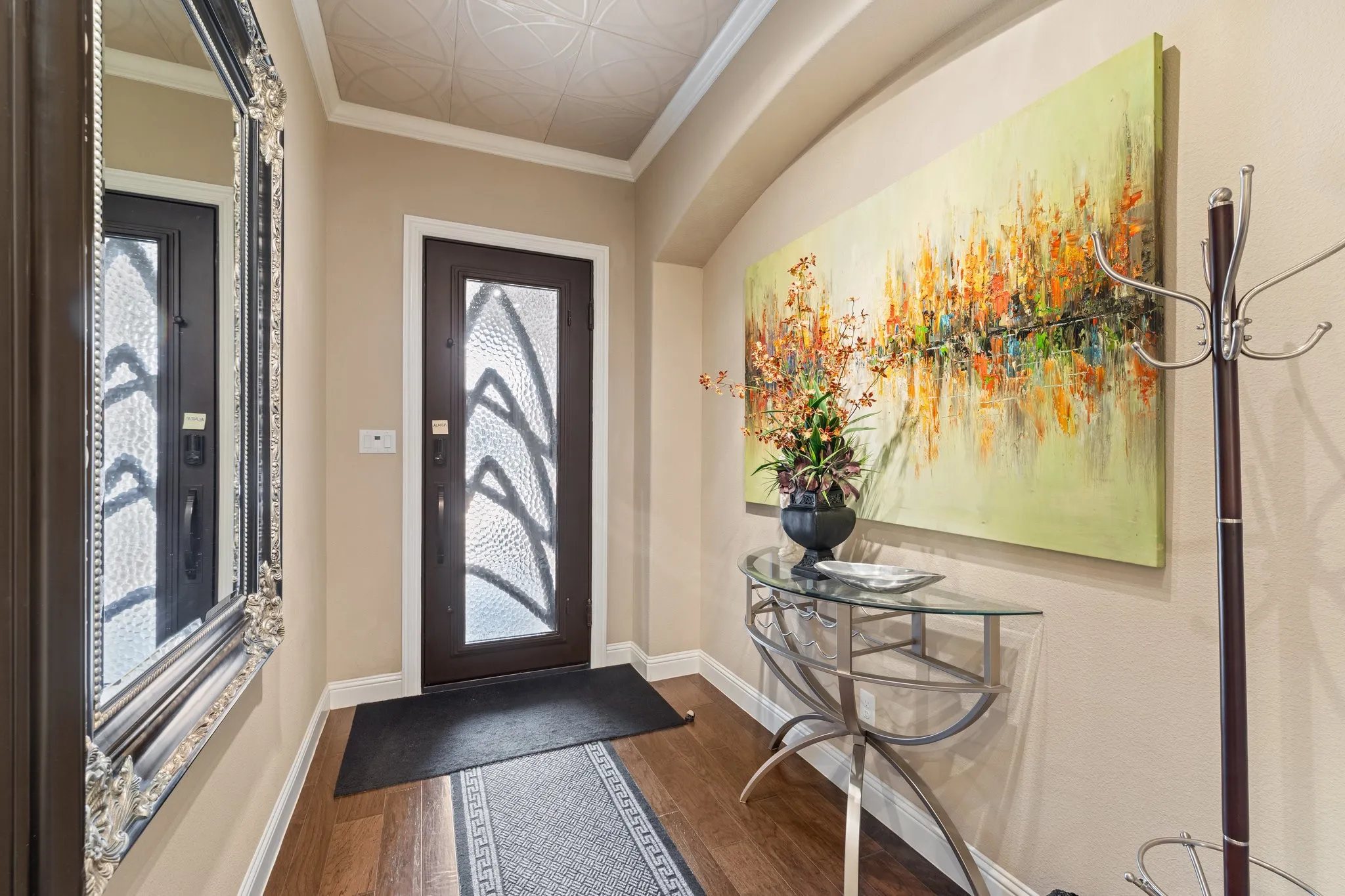 Custom iron front door