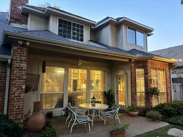 Enjoy dining on the patio