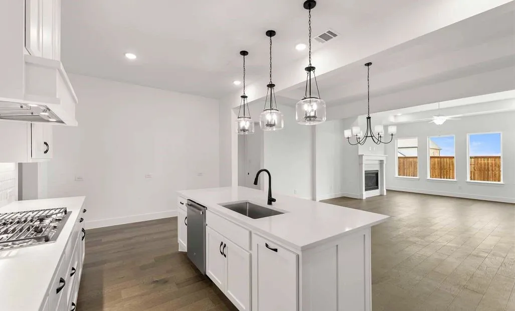 Open Kitchen-Living-Dining Room featuring the Harmony Collection