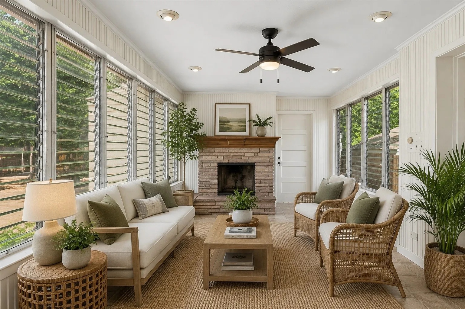 Virtually Staged Sunroom