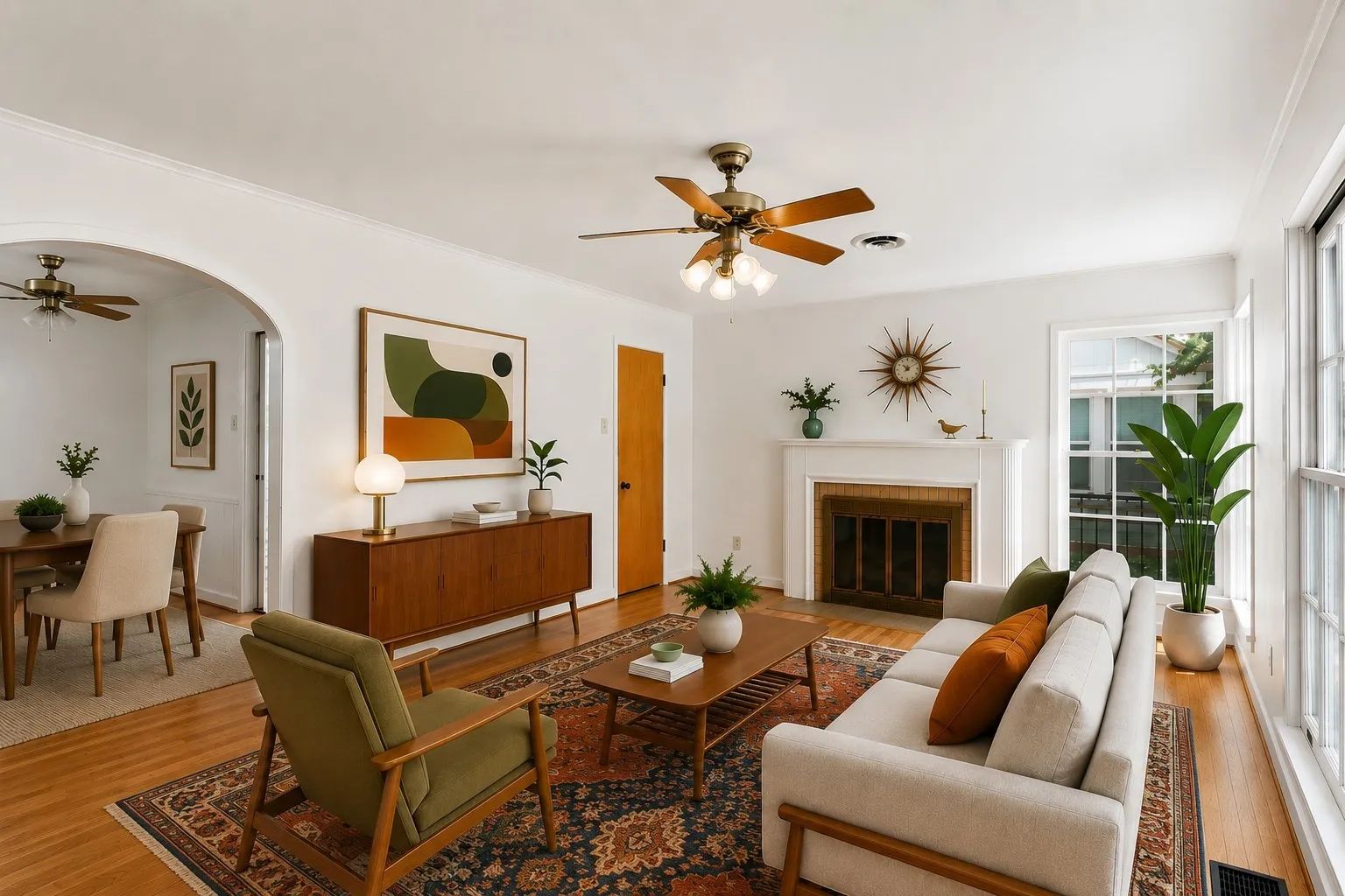 Living Room Virtually Staged