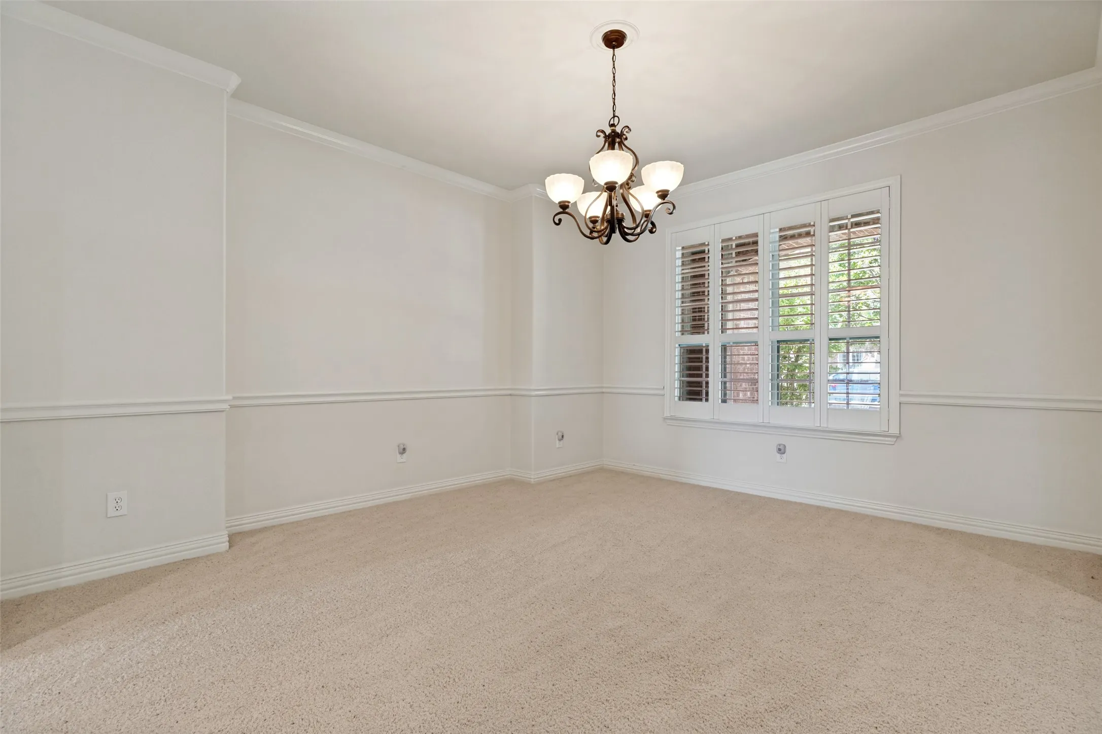 Formal Dining Room Features Butler's Pantry with Glass Door Cabinets, Granite Counter all finished in stunning Nottingham Cherry.