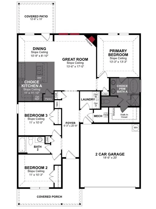 Beazer Homes Stark Farms Allegheny floorplan.