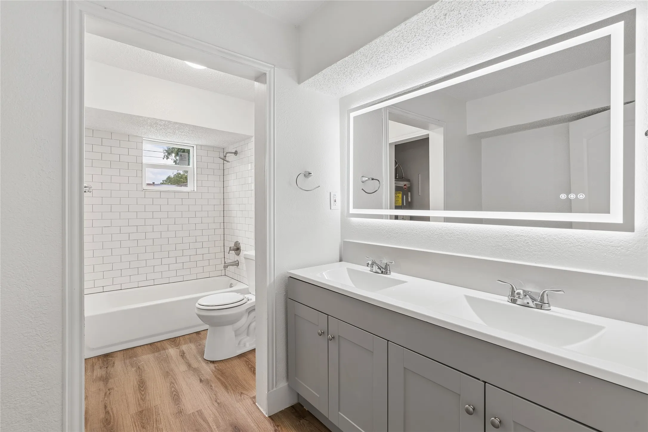 Full bathroom with bathtub