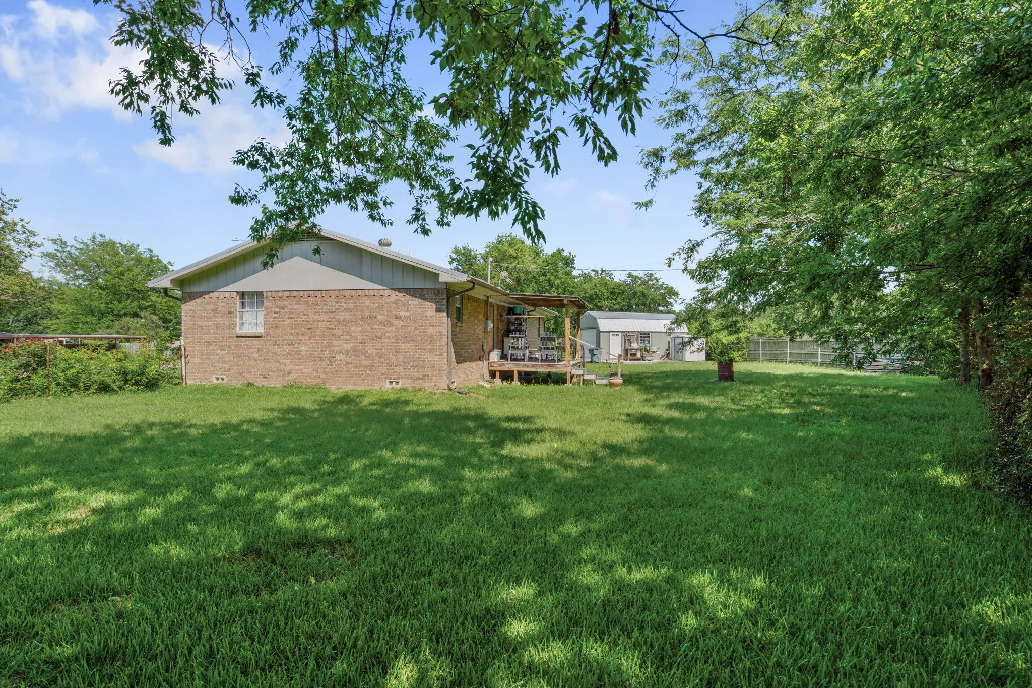 An outdoor oasis with ample room to host, play, and unwind.