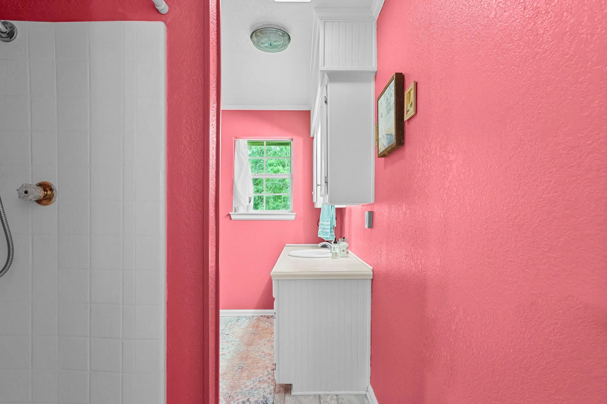Separate shower in primary bath