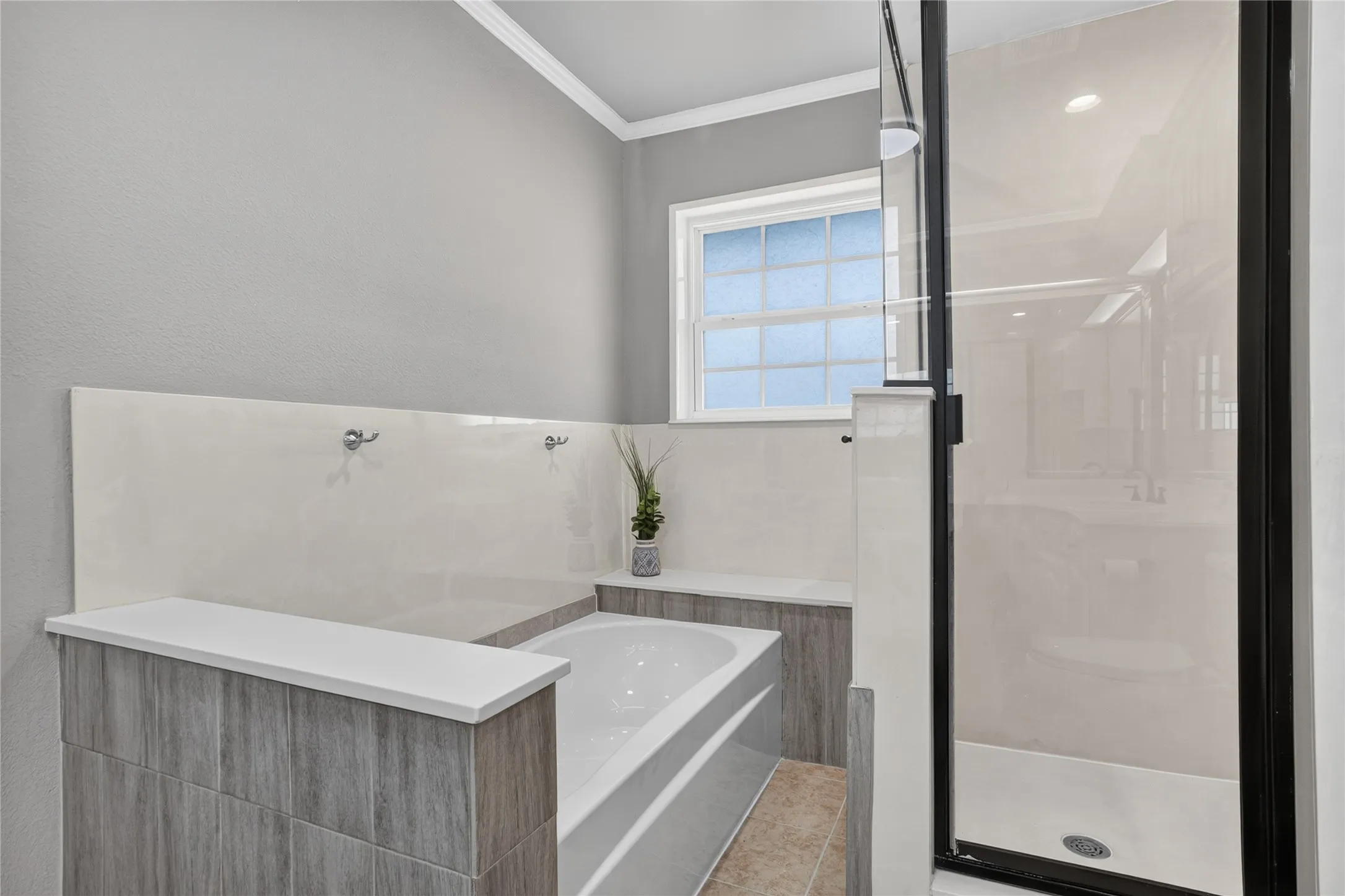 Primary bath with separate shower