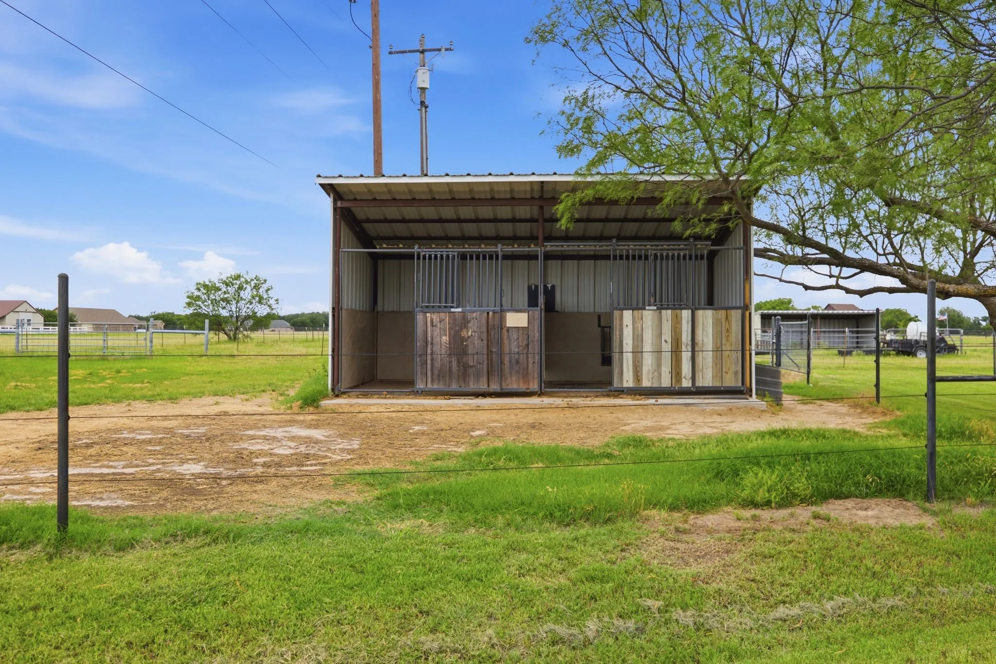 New loafing shed.
