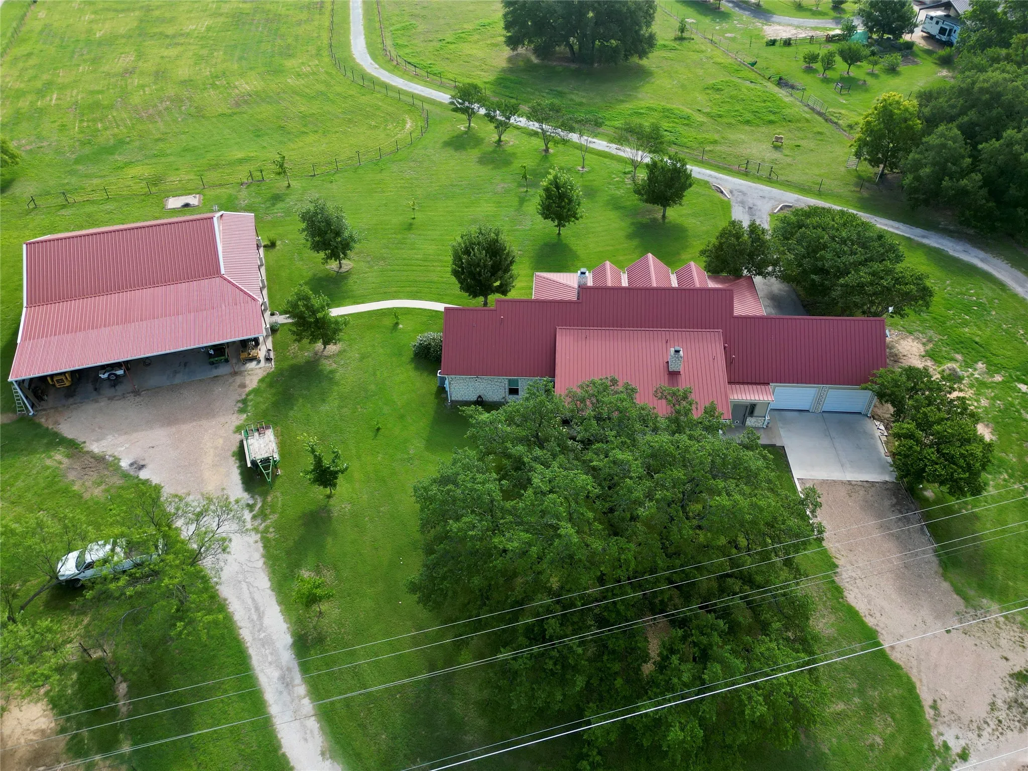 The back of the property.