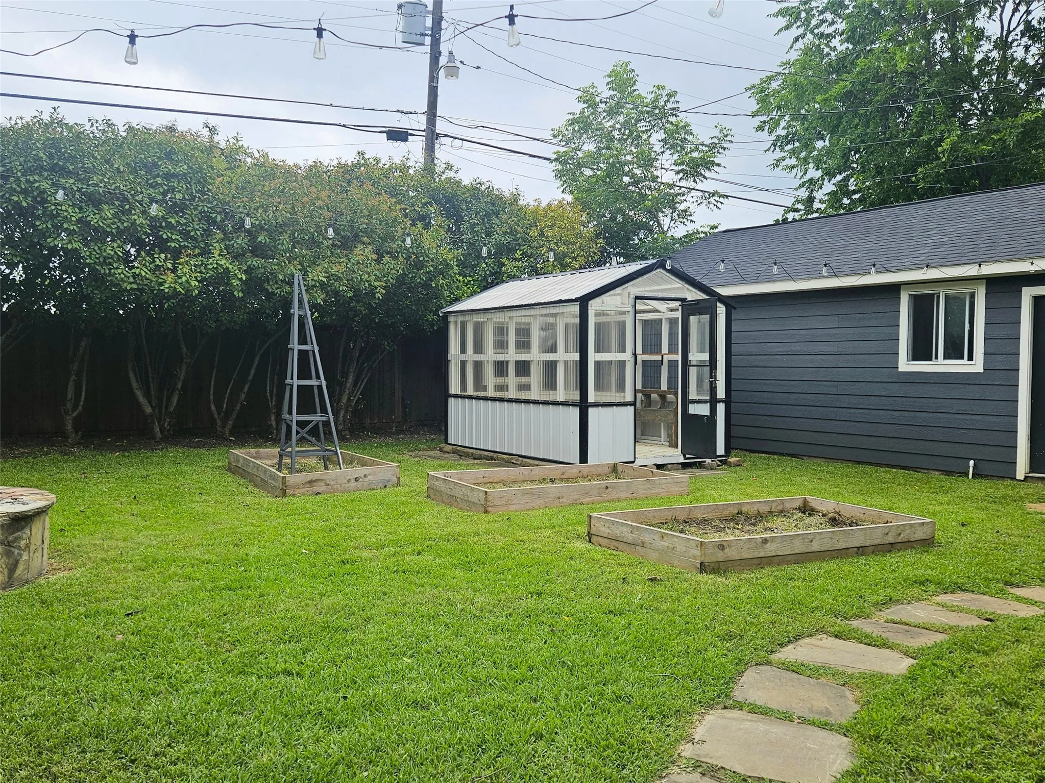 Green house and really nice oversized 2 car detached garage