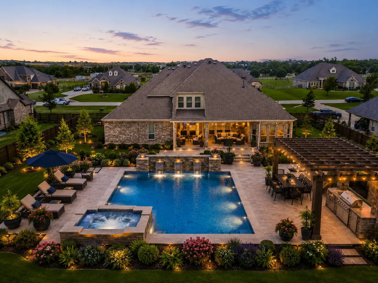 AI virtually generated image of backyard possibilities!