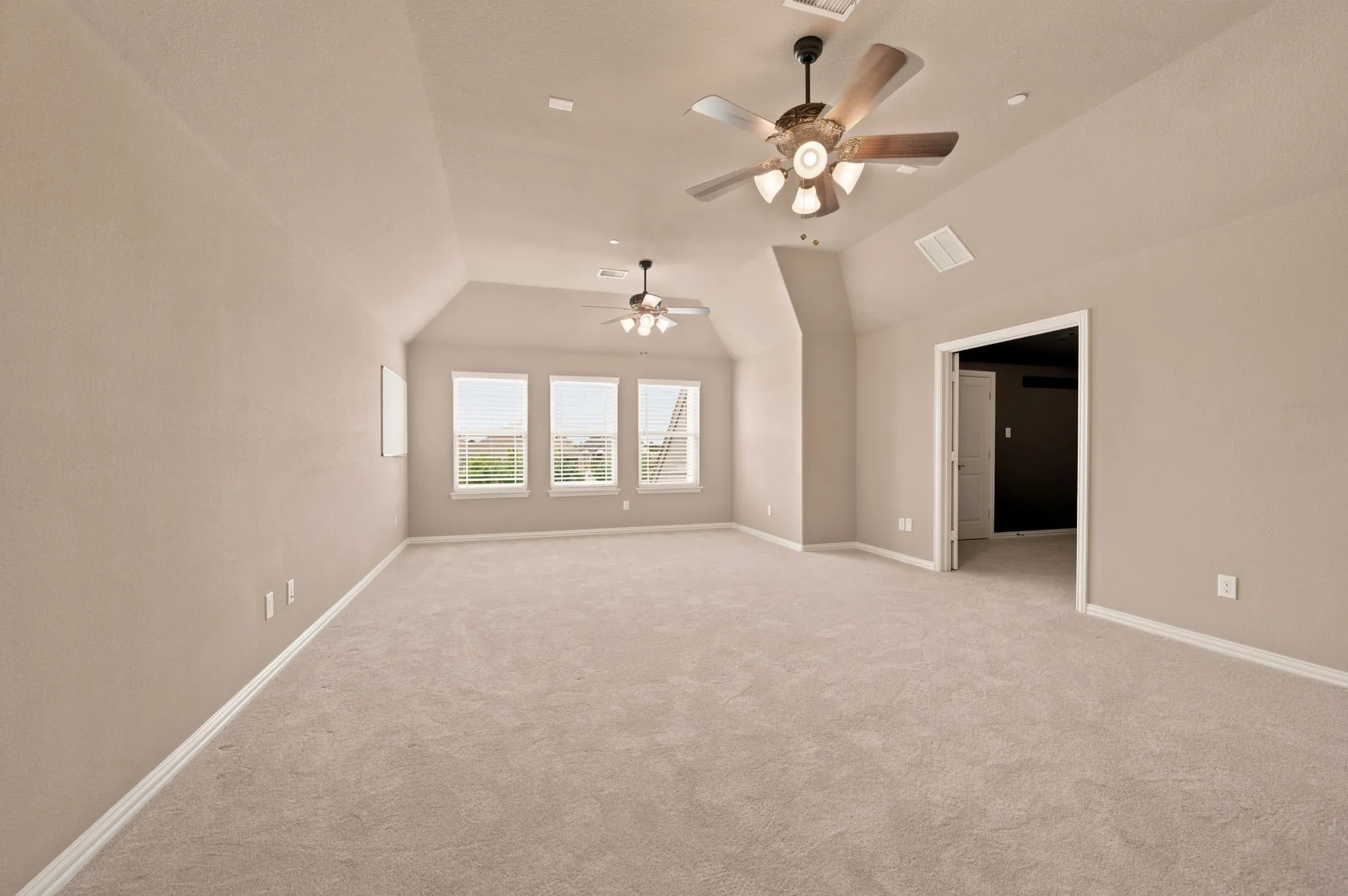 Limitless possibilities for this large game room.