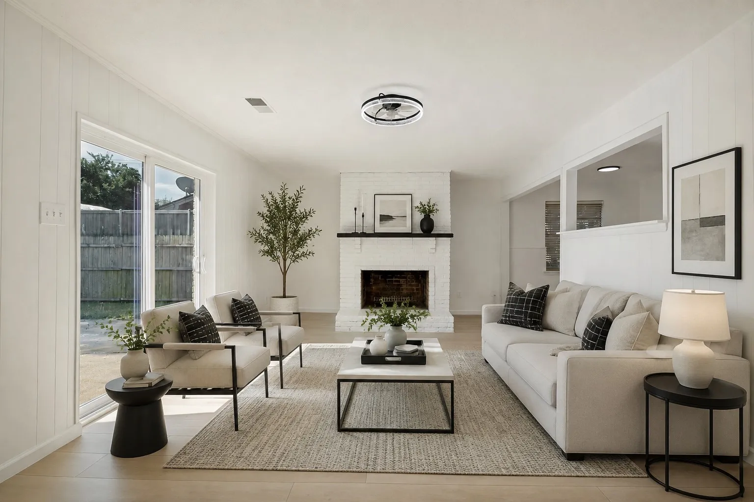 Virtually Staged Living Area