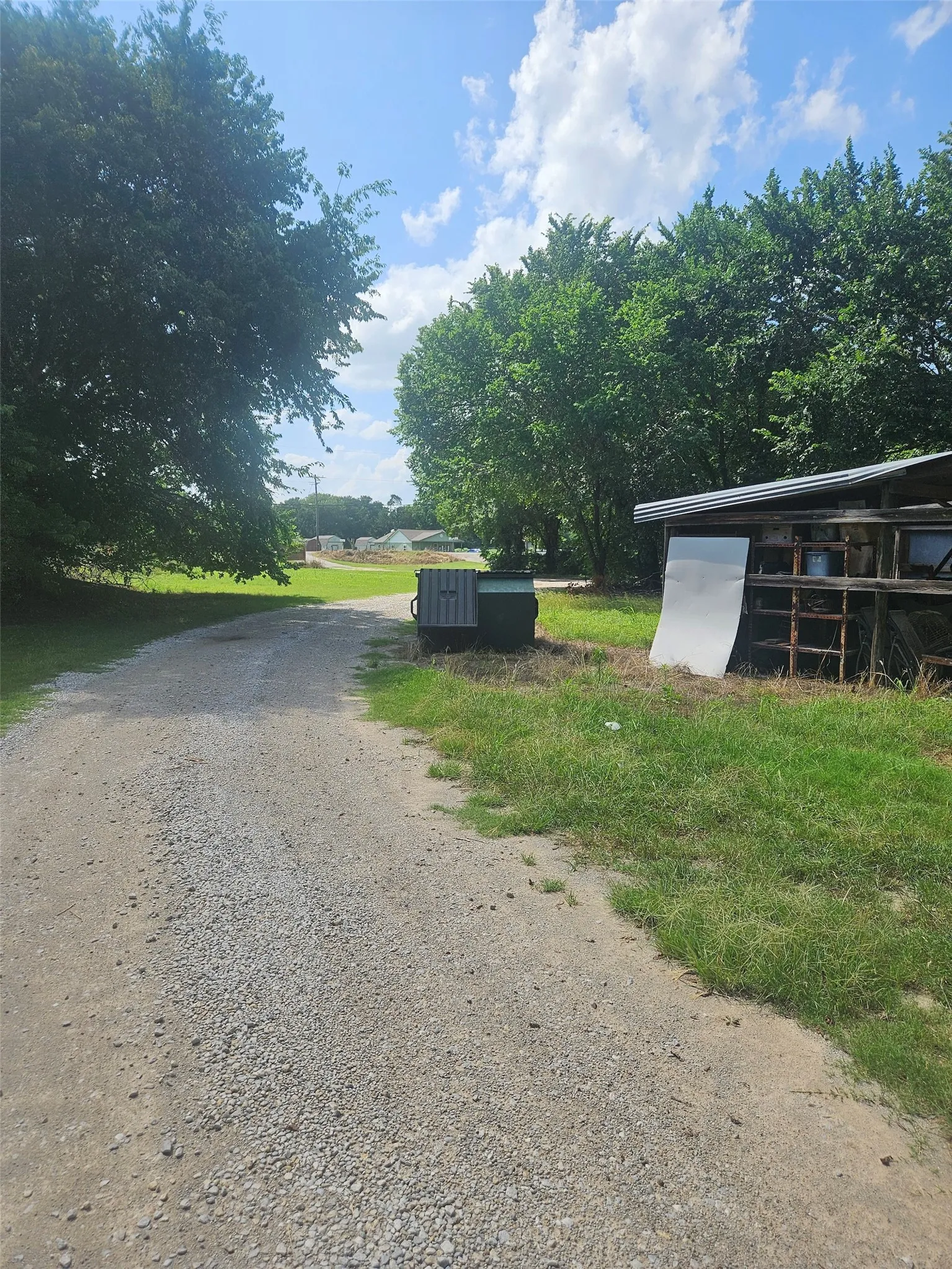 Private road thru property
