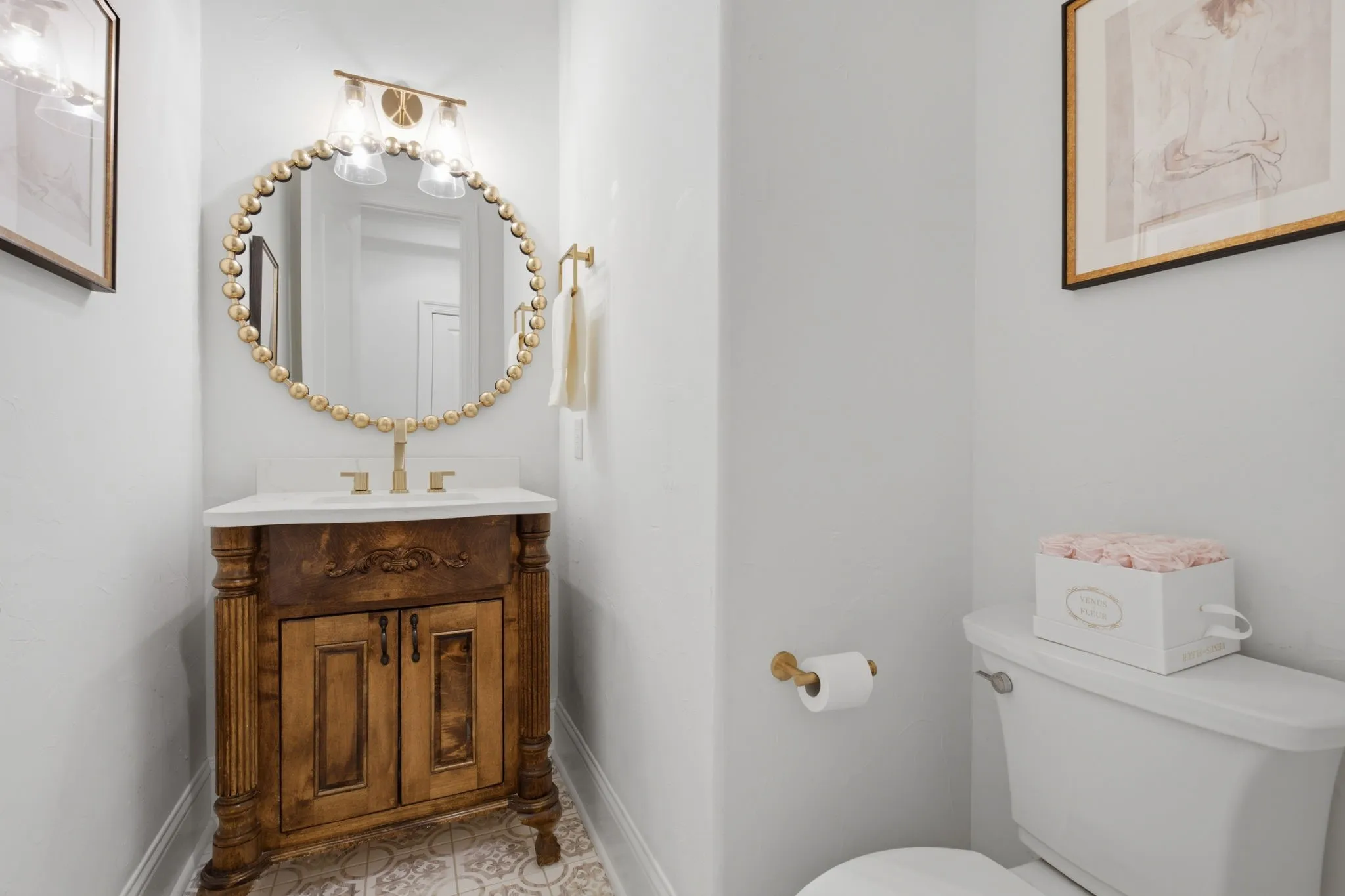 This property features a convenient half bathroom located on the main level, providing added comfort and accessibility for both residents and guests.