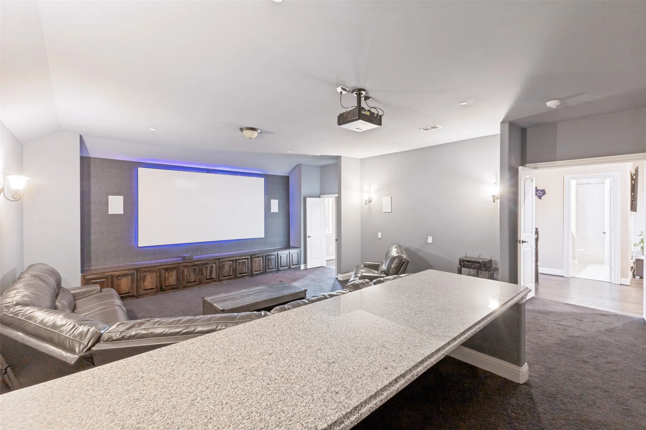 Fully equipped media room
