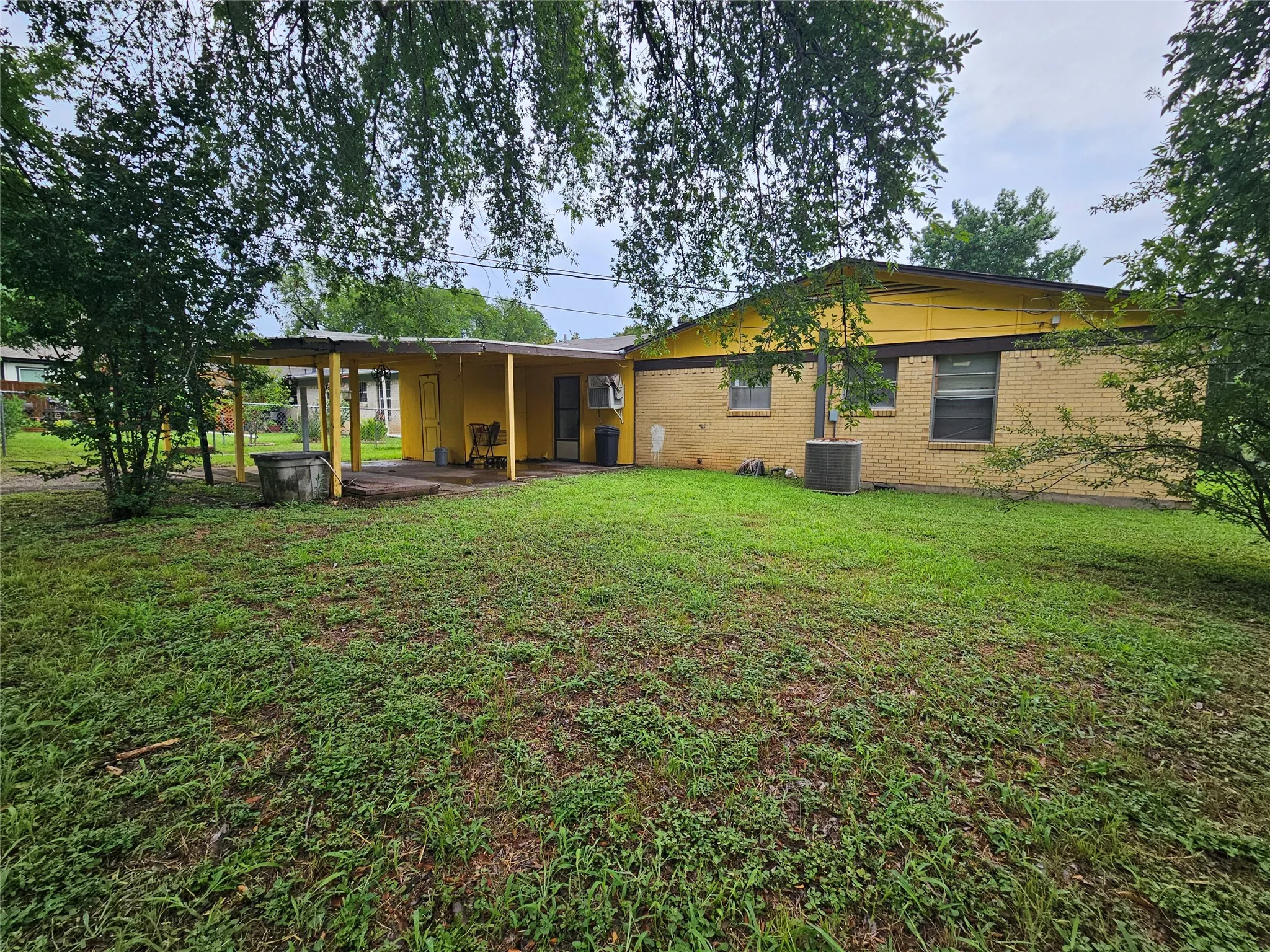 Expansive backyard providing ample outdoor space