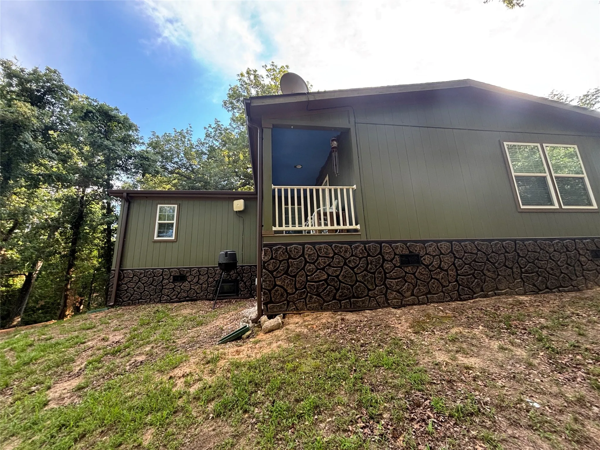 Back elevation of house