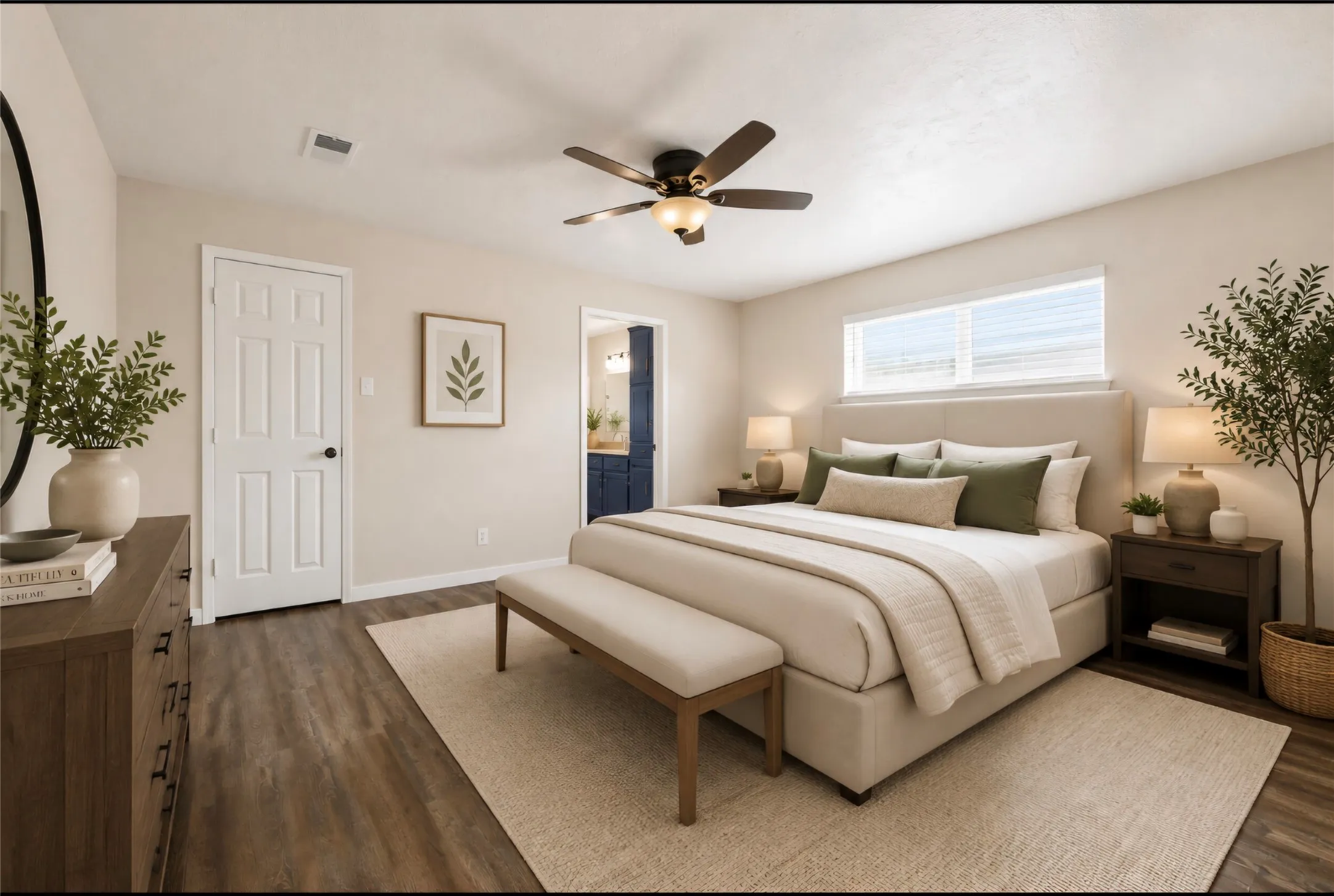 Virtually Staged Master Suite