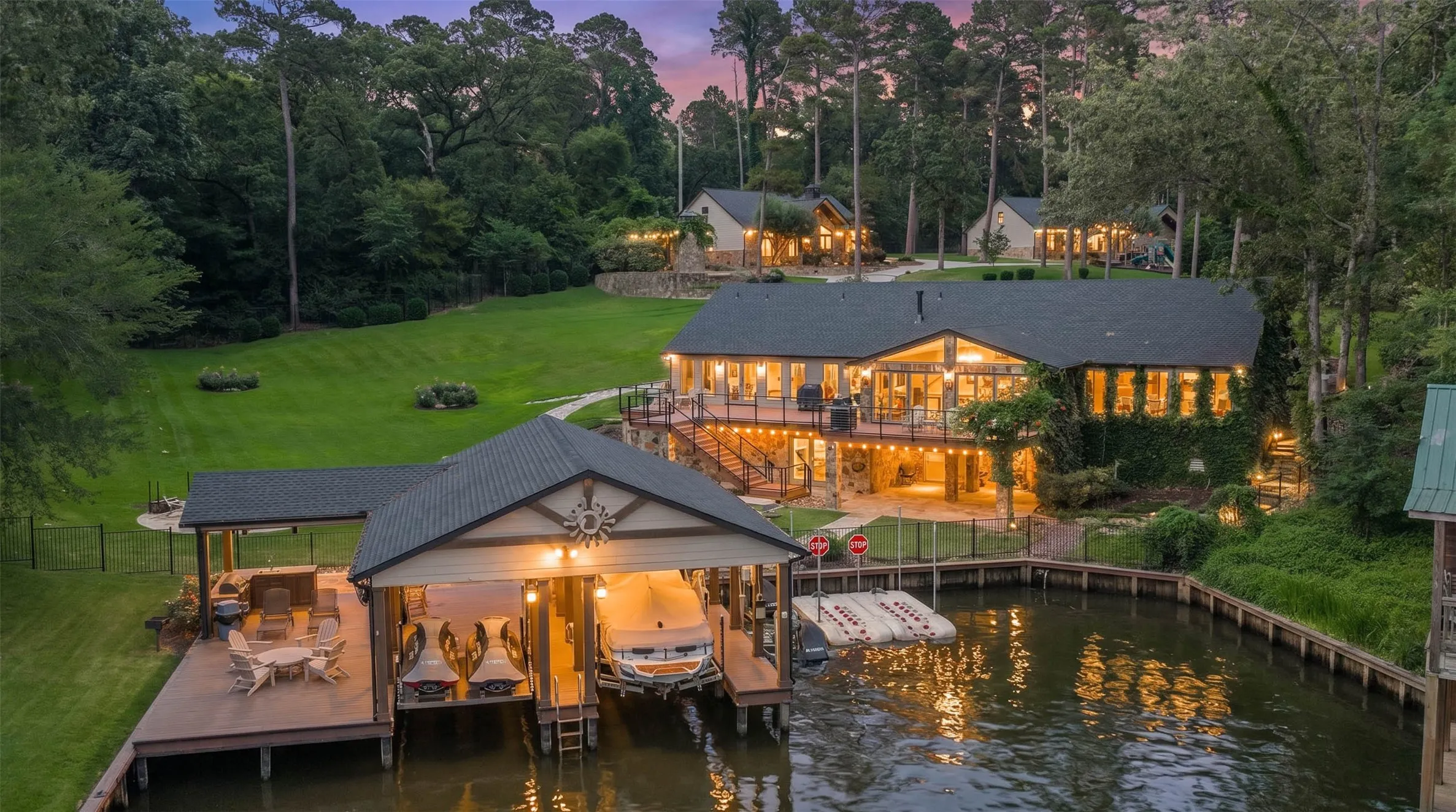 Twilight View From The Boathouse