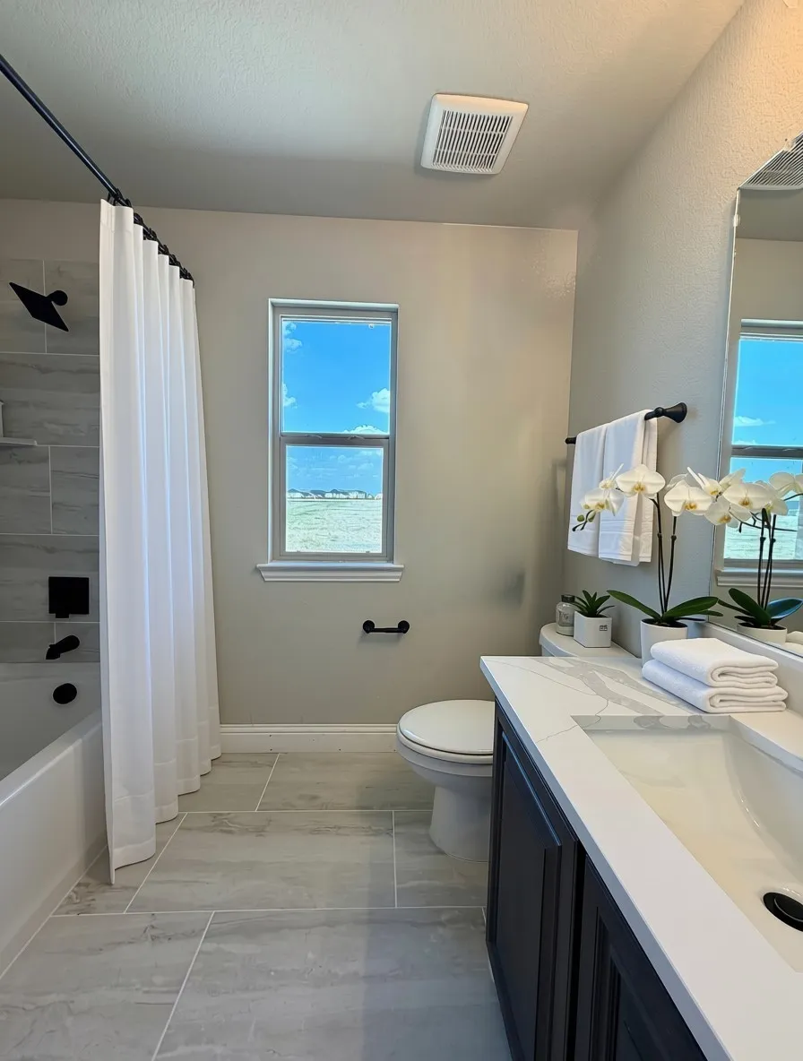 Bath 3 is ensuite with bed 4