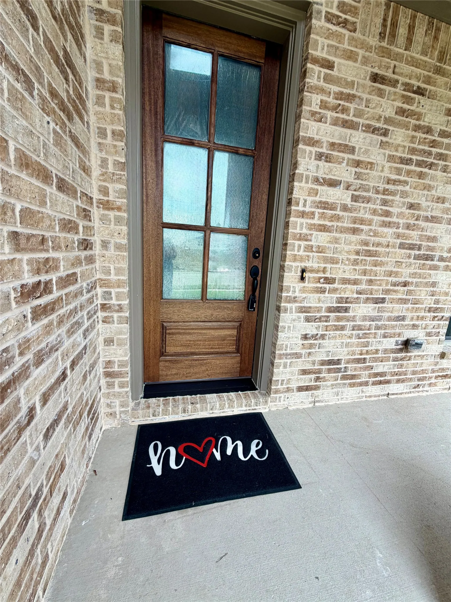 Make a great first impression with 8ft Mission style front
door (not stained Ebony yet)