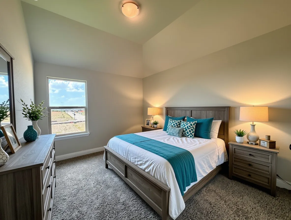 Bed 3 with vaulted ceiling