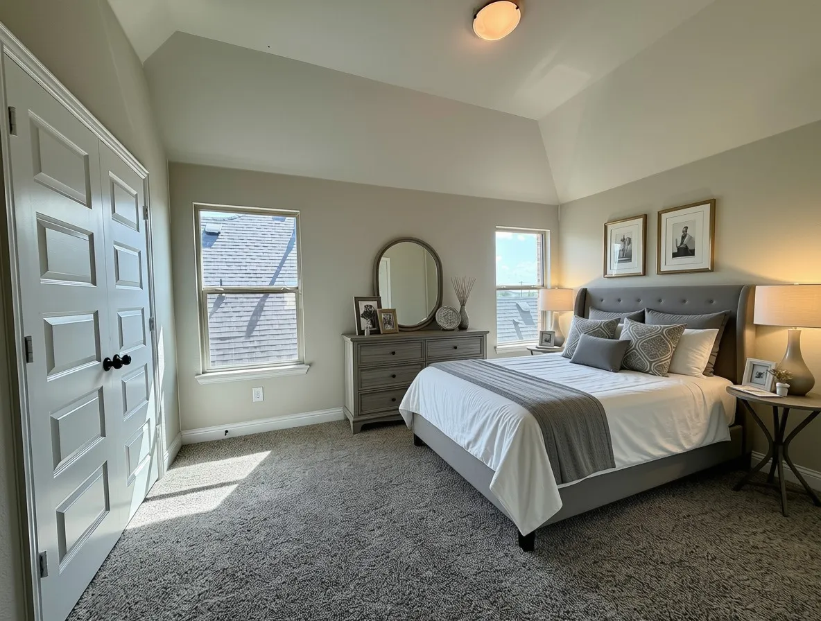 Bed 4 with vaulted ceiling and it own private bathroom