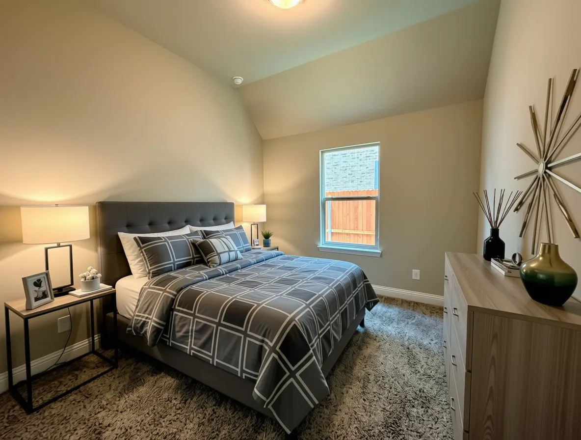 Bed 3 has vaulted ceilings