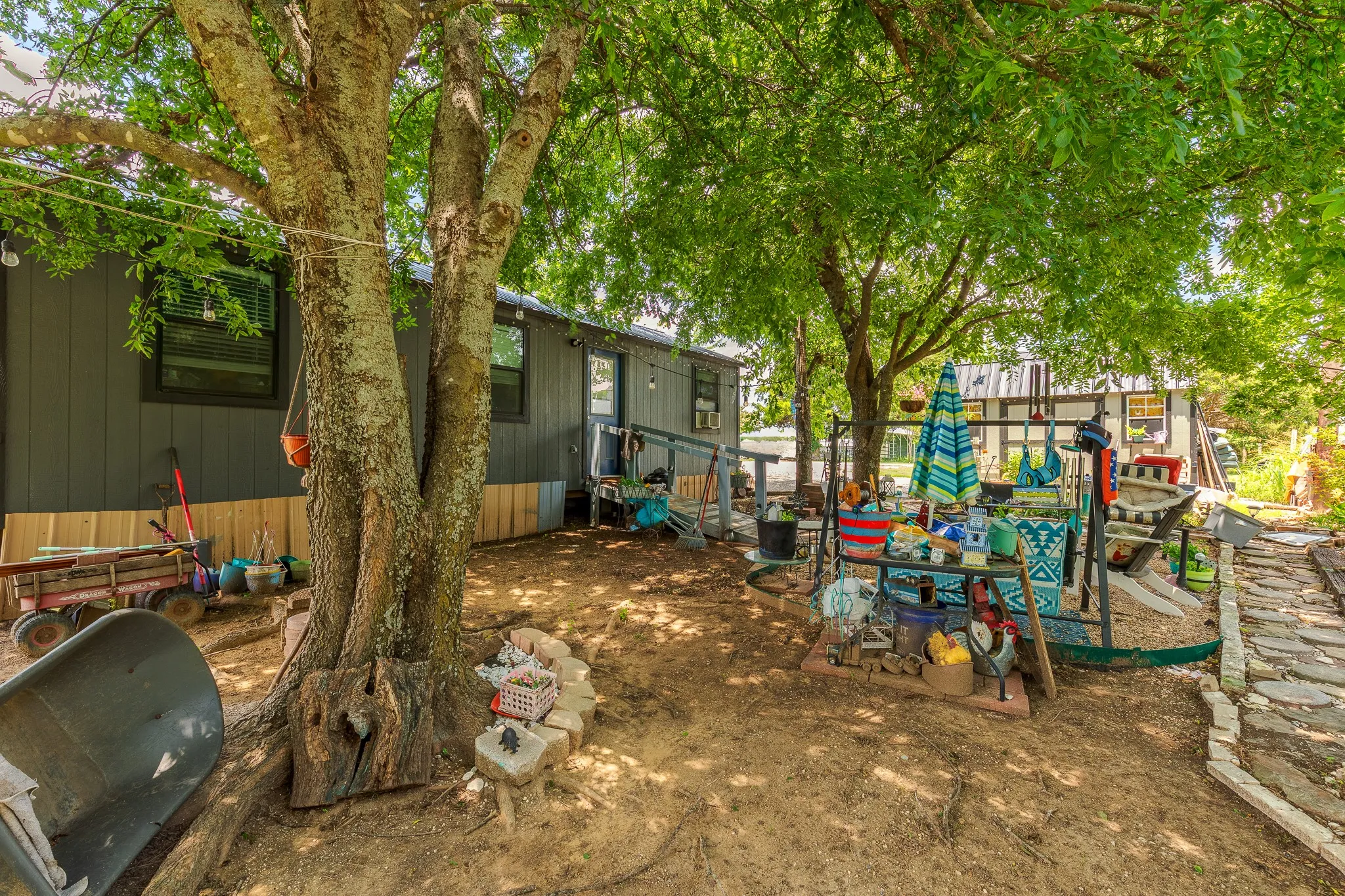 Exterior Shaded Backyard