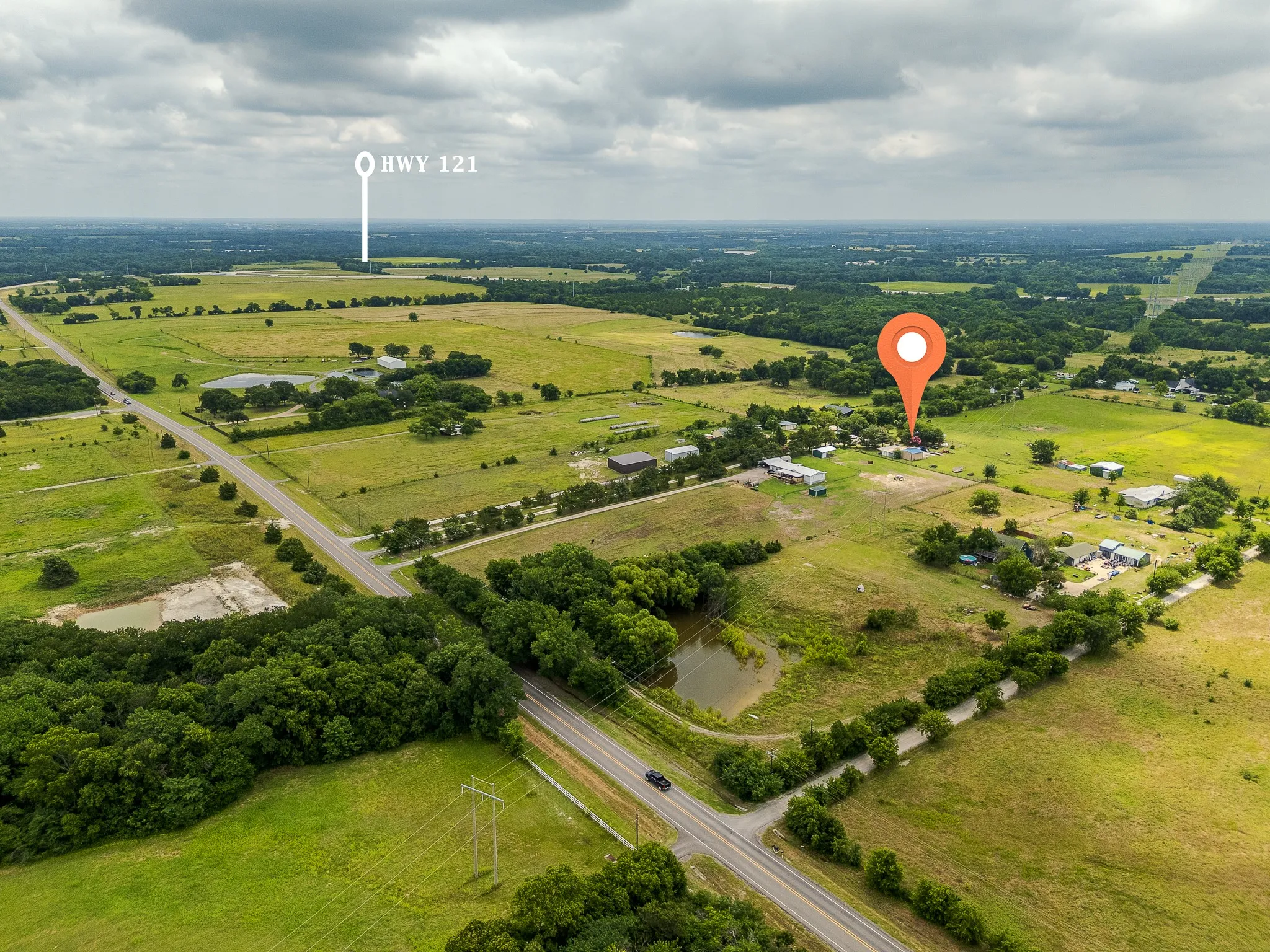 Approx. 1 Mile from Highway 121, FM 455 & Future Outer Loop