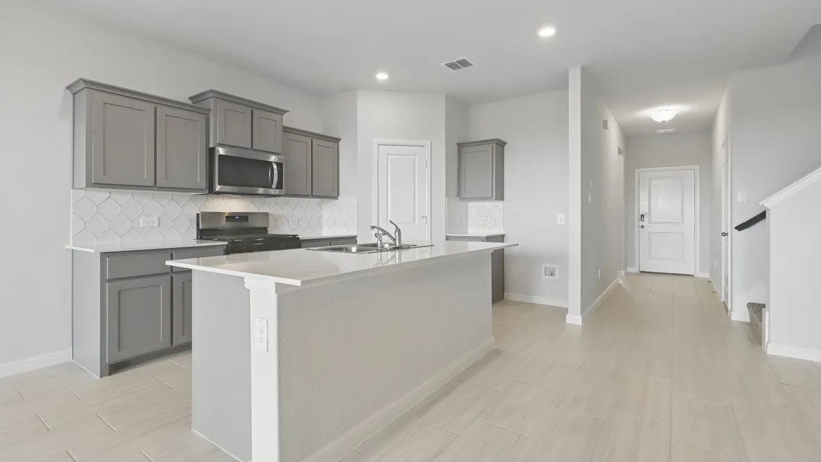 Kitchen - All Home and community information, including pricing, included features, terms, availability and amenities, are subject to change at any time without notice or obligation. All Drawings, pictures, photographs, video, square footages, floor plans, elevations, features, colors and sizes are approximate for illustration purposes only and will vary from the homes as built.

