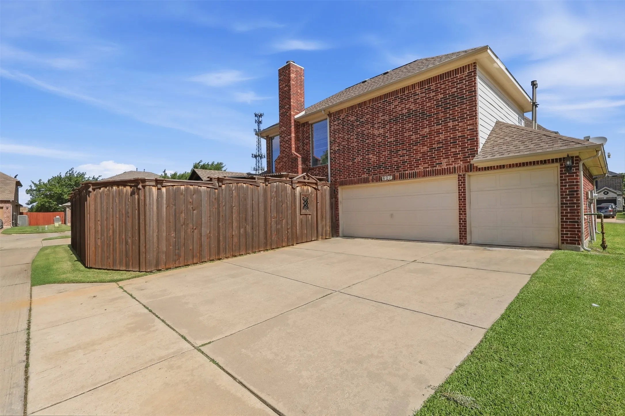 three car garage