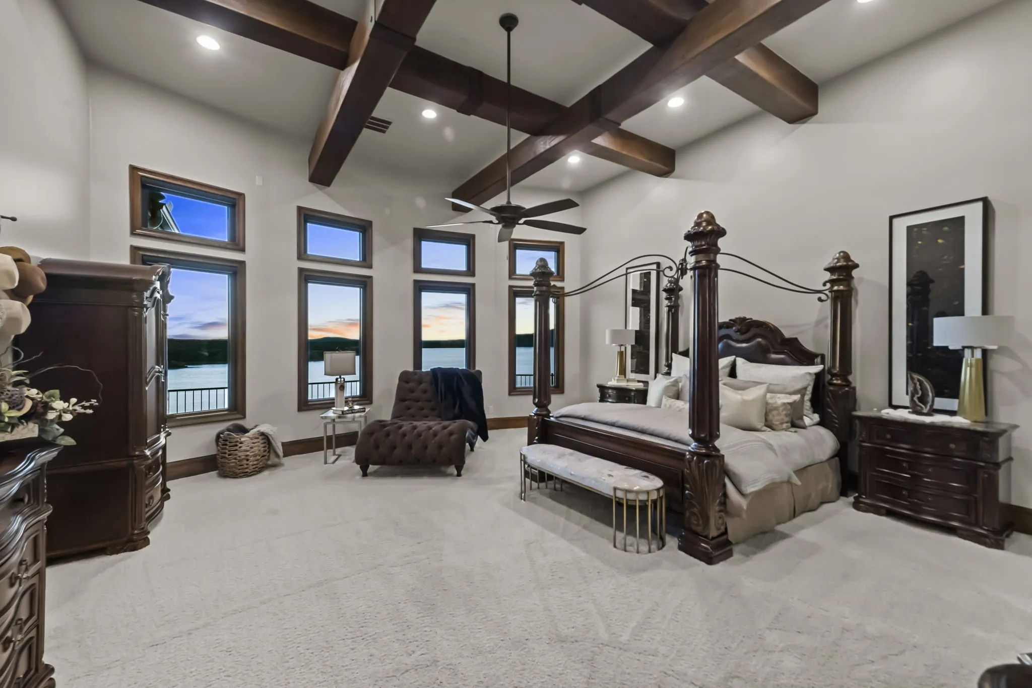 Custom furniture and wood beams