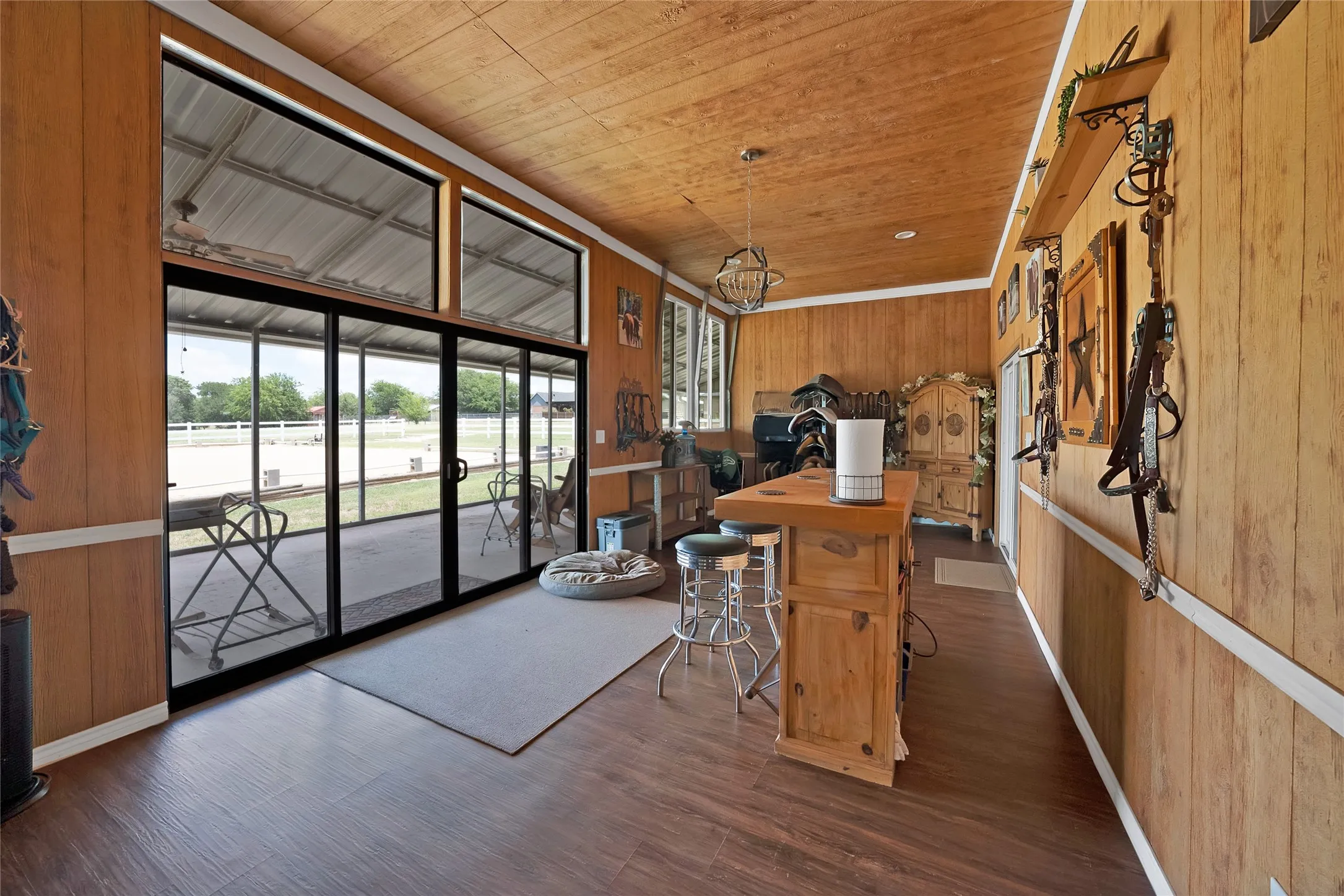 Climate controlled flex space overlooking the arena activities