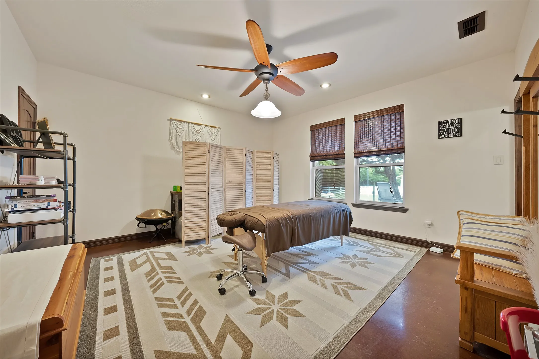 4th bdrm with access off back patio is definitely a versatile flex space
