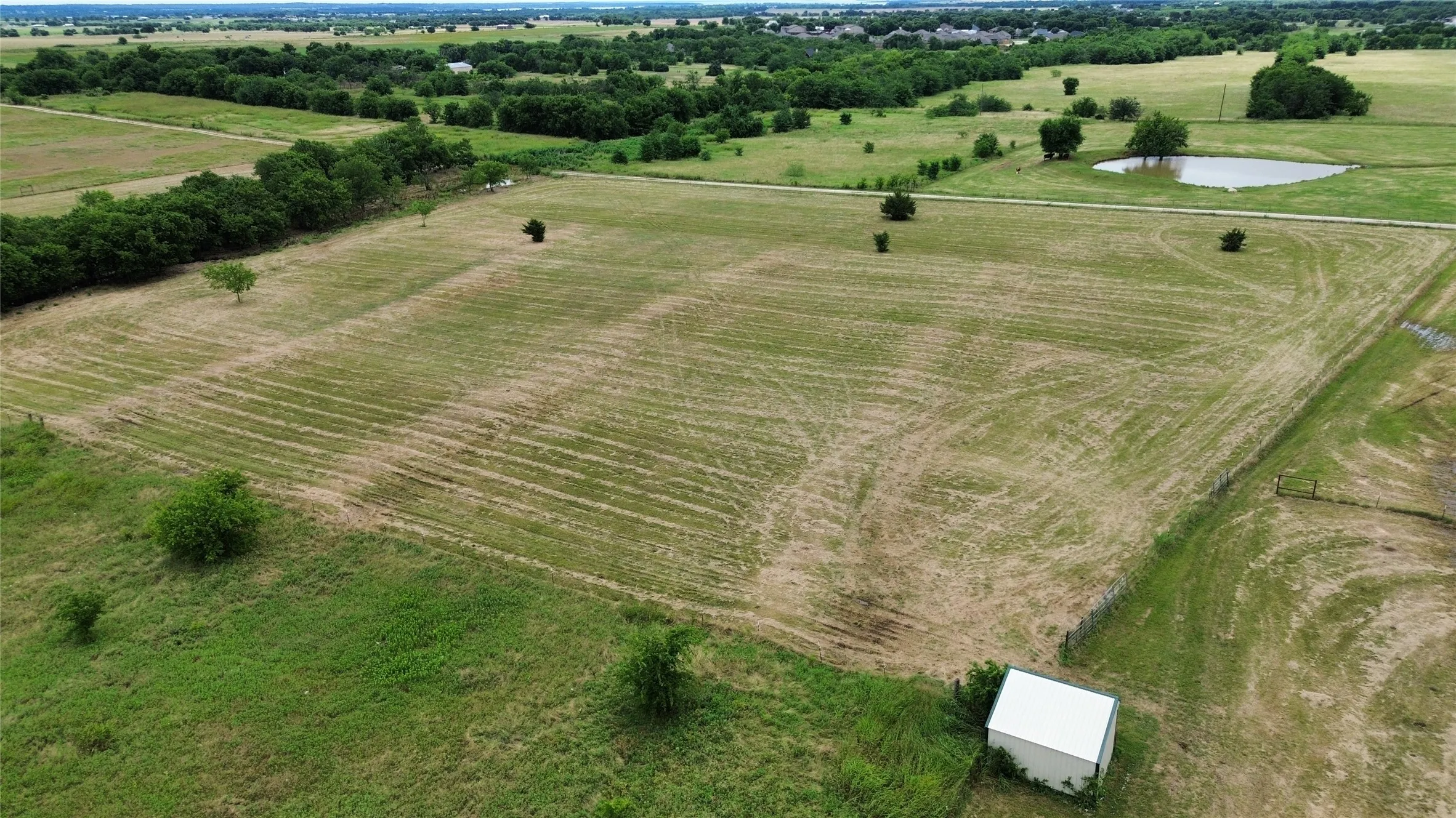 View of lower acreage and creek line
