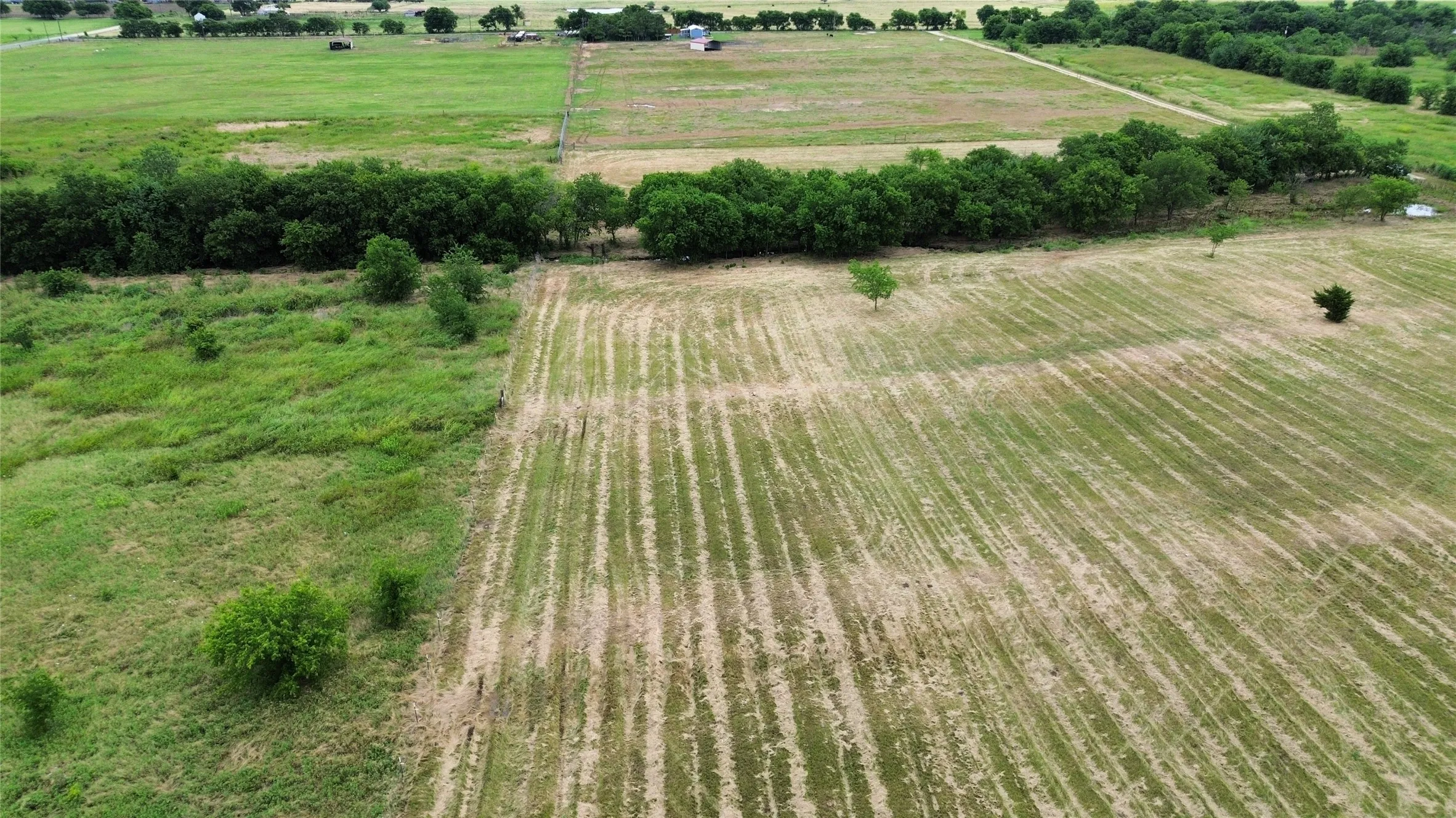 View of pasture area to creek line and east portion