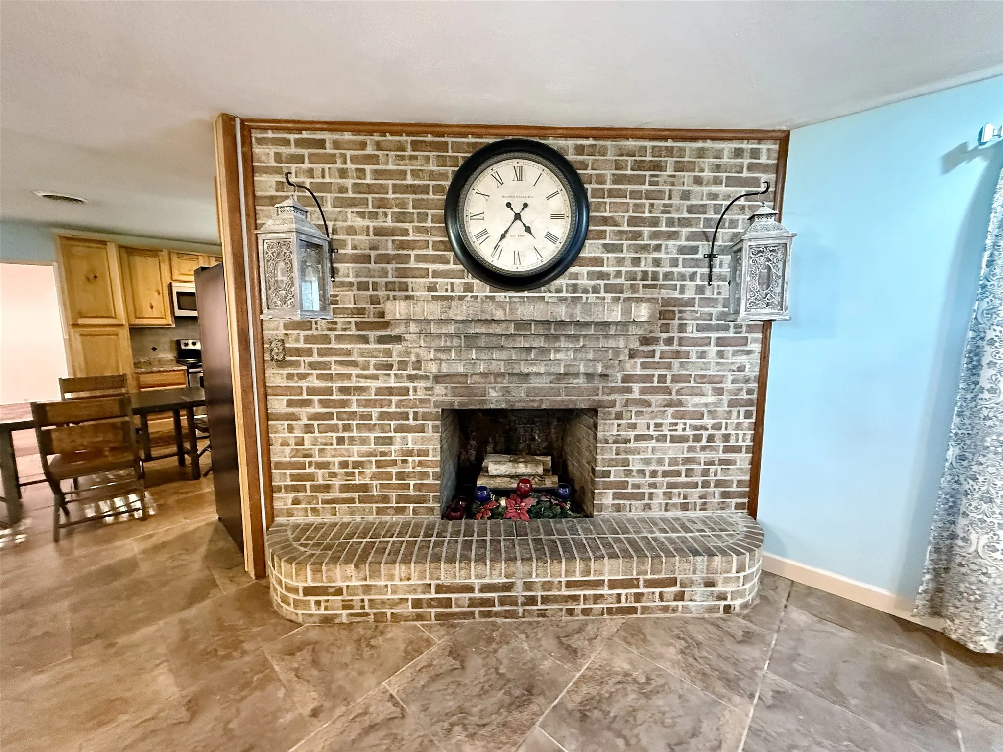 Wood Burning Fireplace