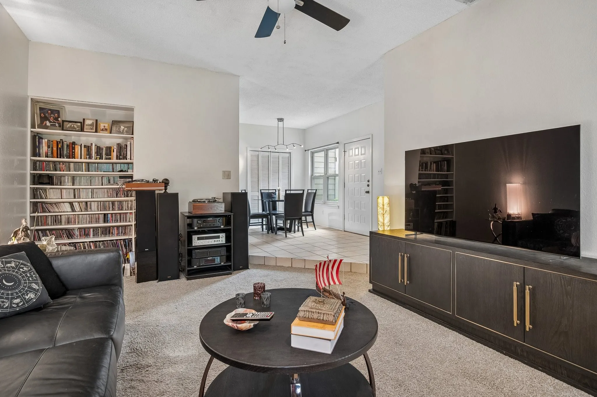 View of dining area from living area.