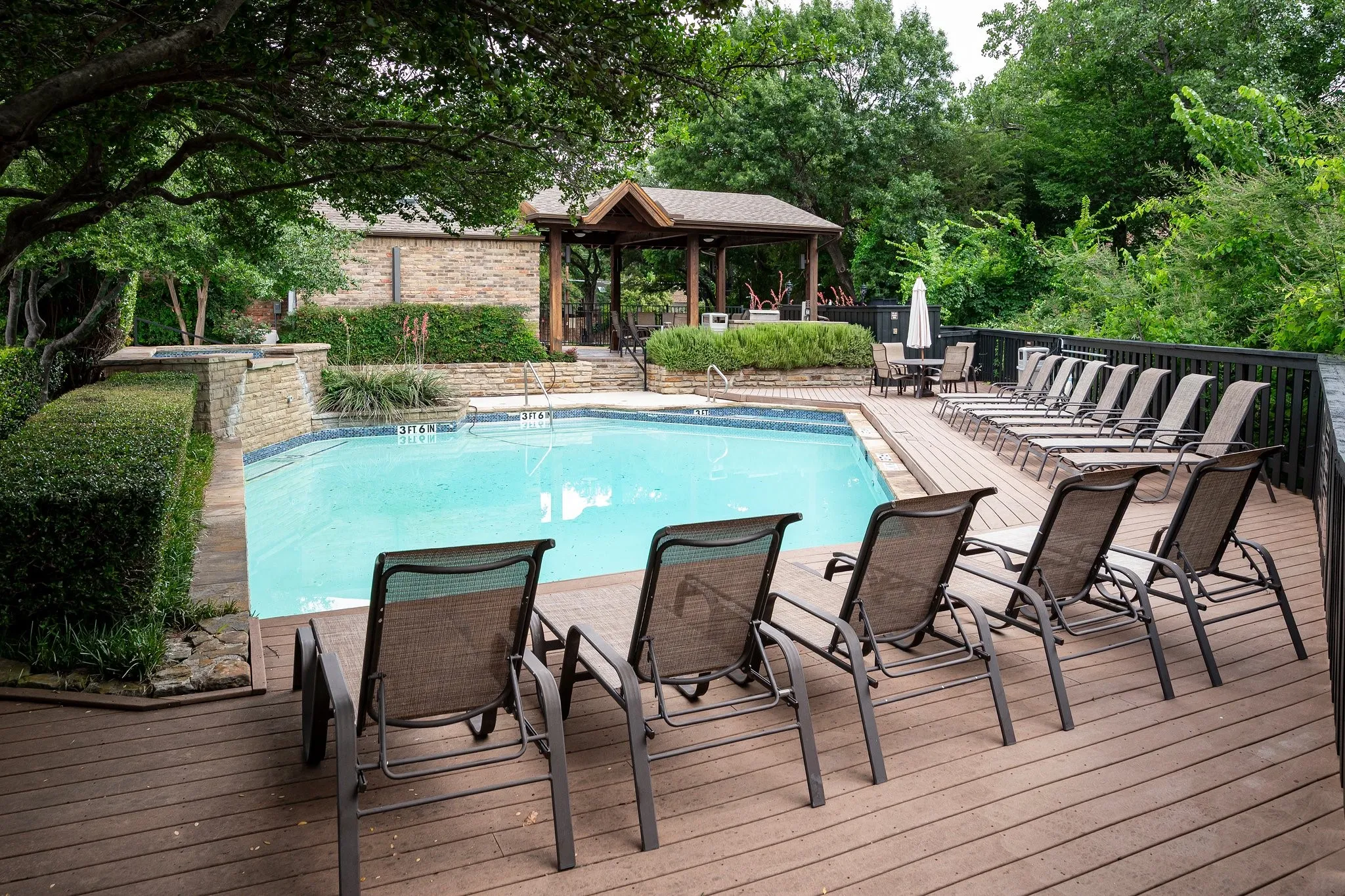 Primary pool by main entrance.